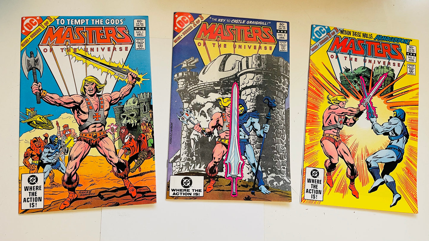 Masters of the Universe 3 comics mini series 1982