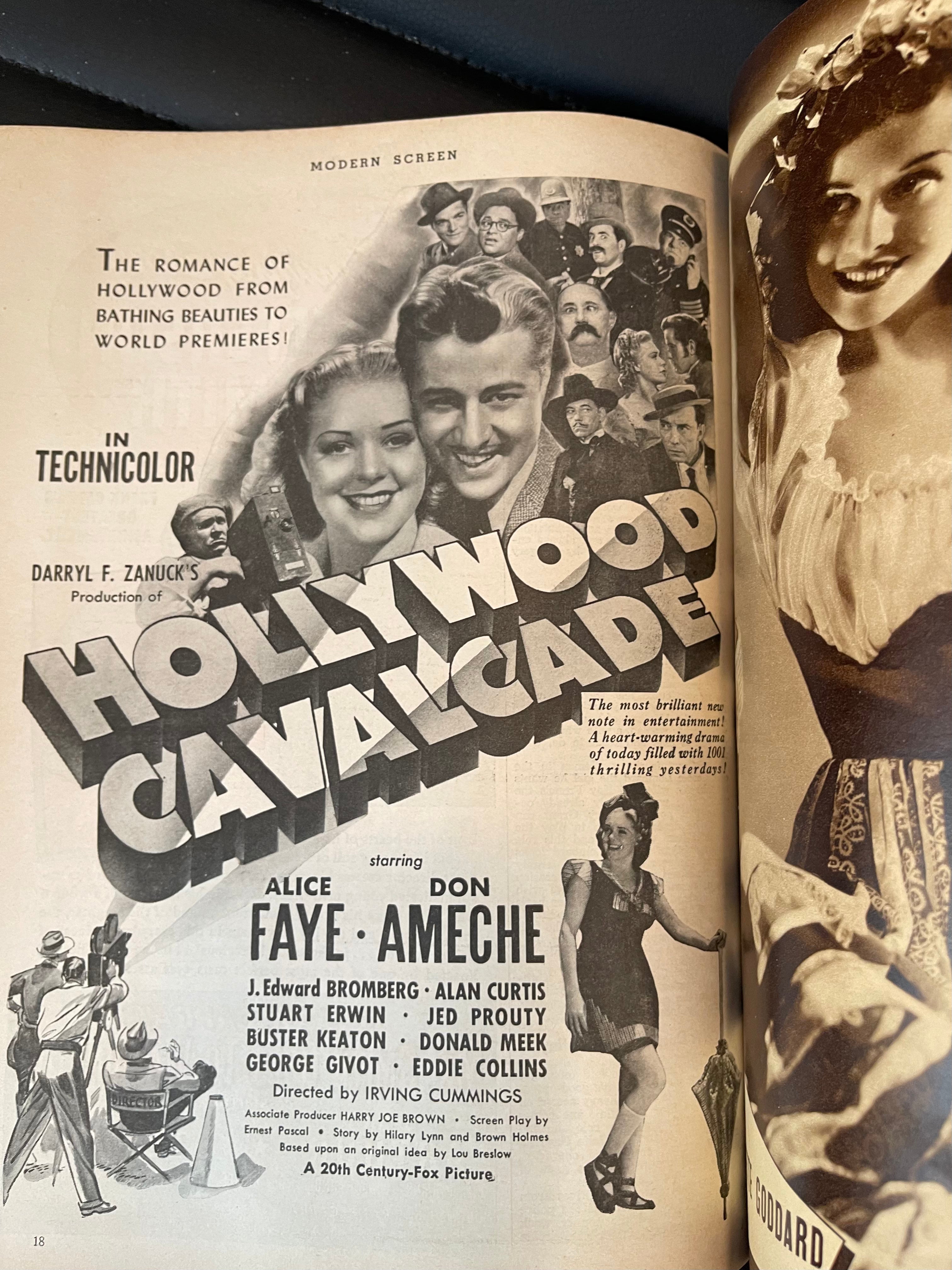 Modern Screen movie magazine 1939