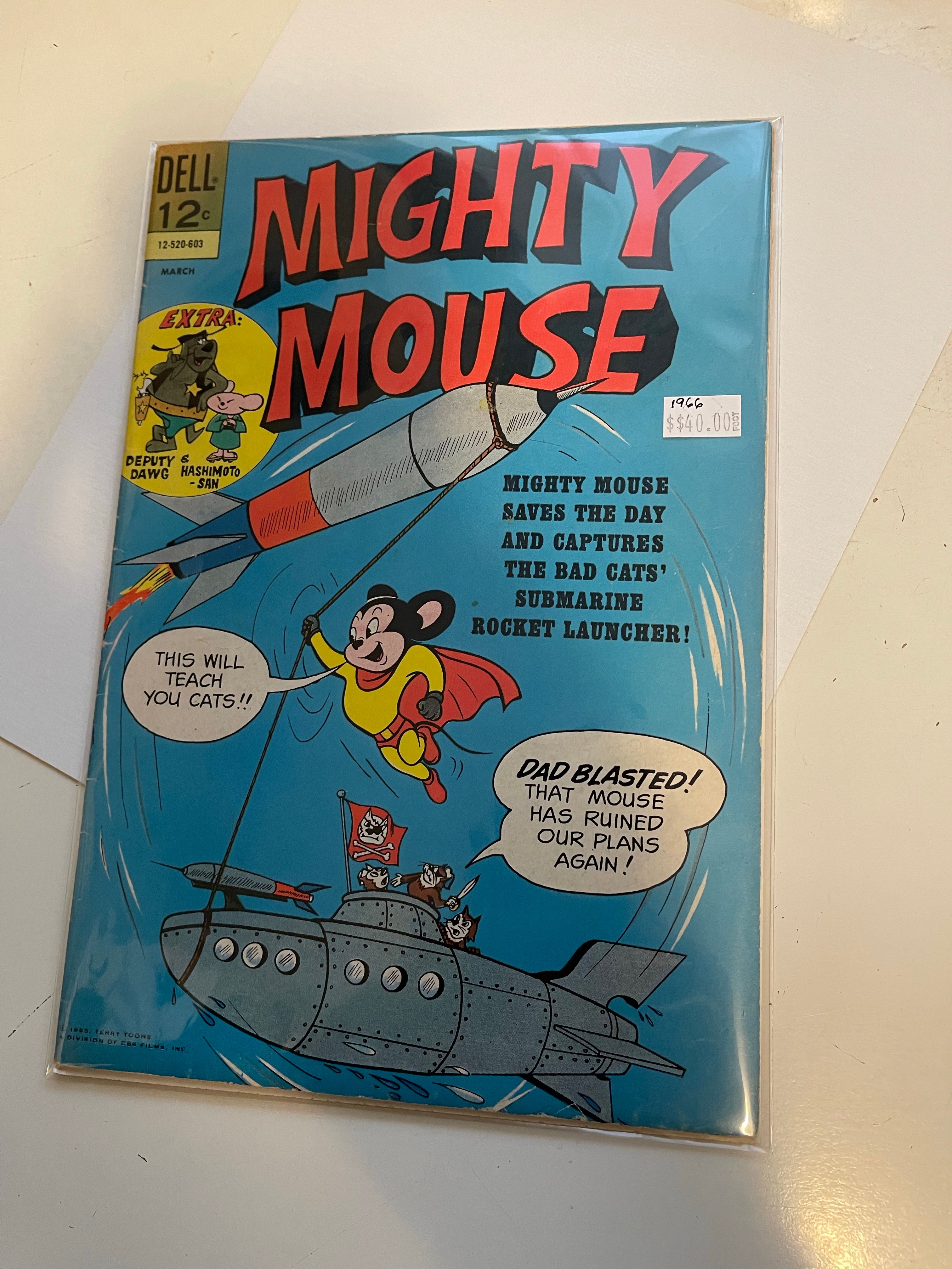 Mighty Mouse #166 comic book 1966