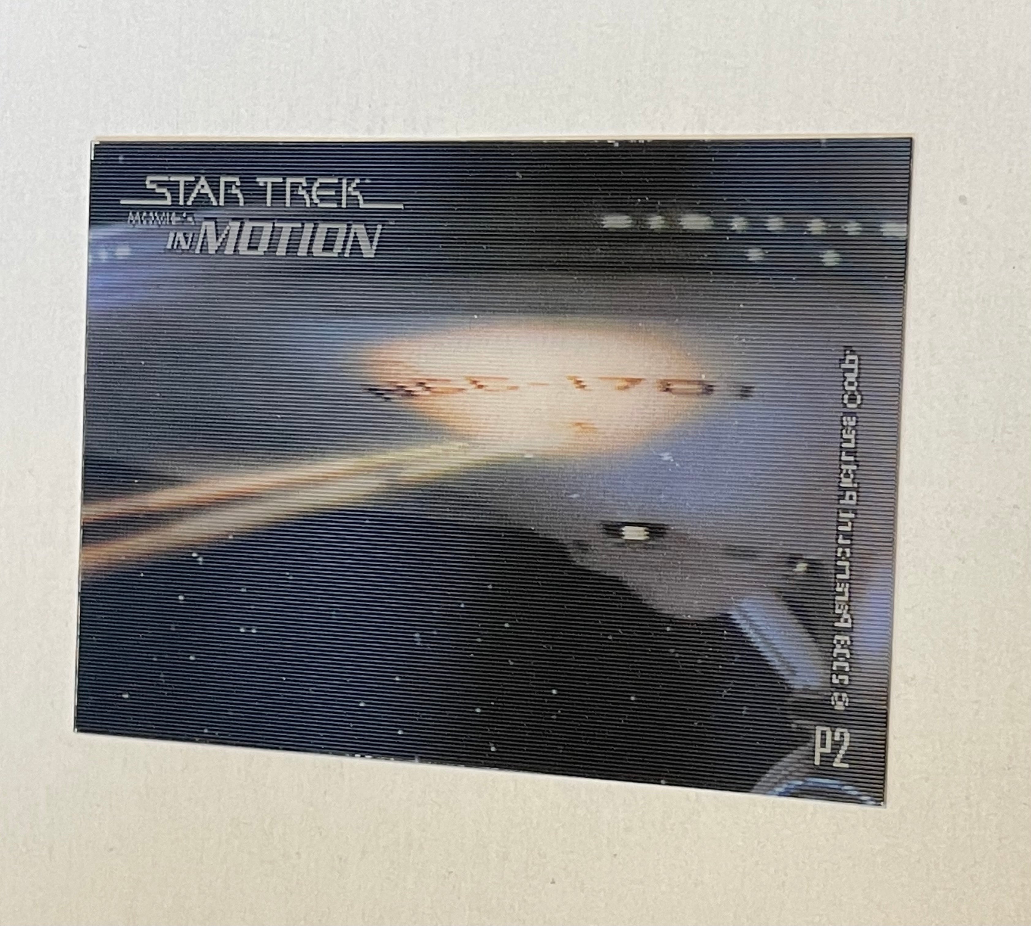 Star Trek movies in motion Lenticular rare p2 card