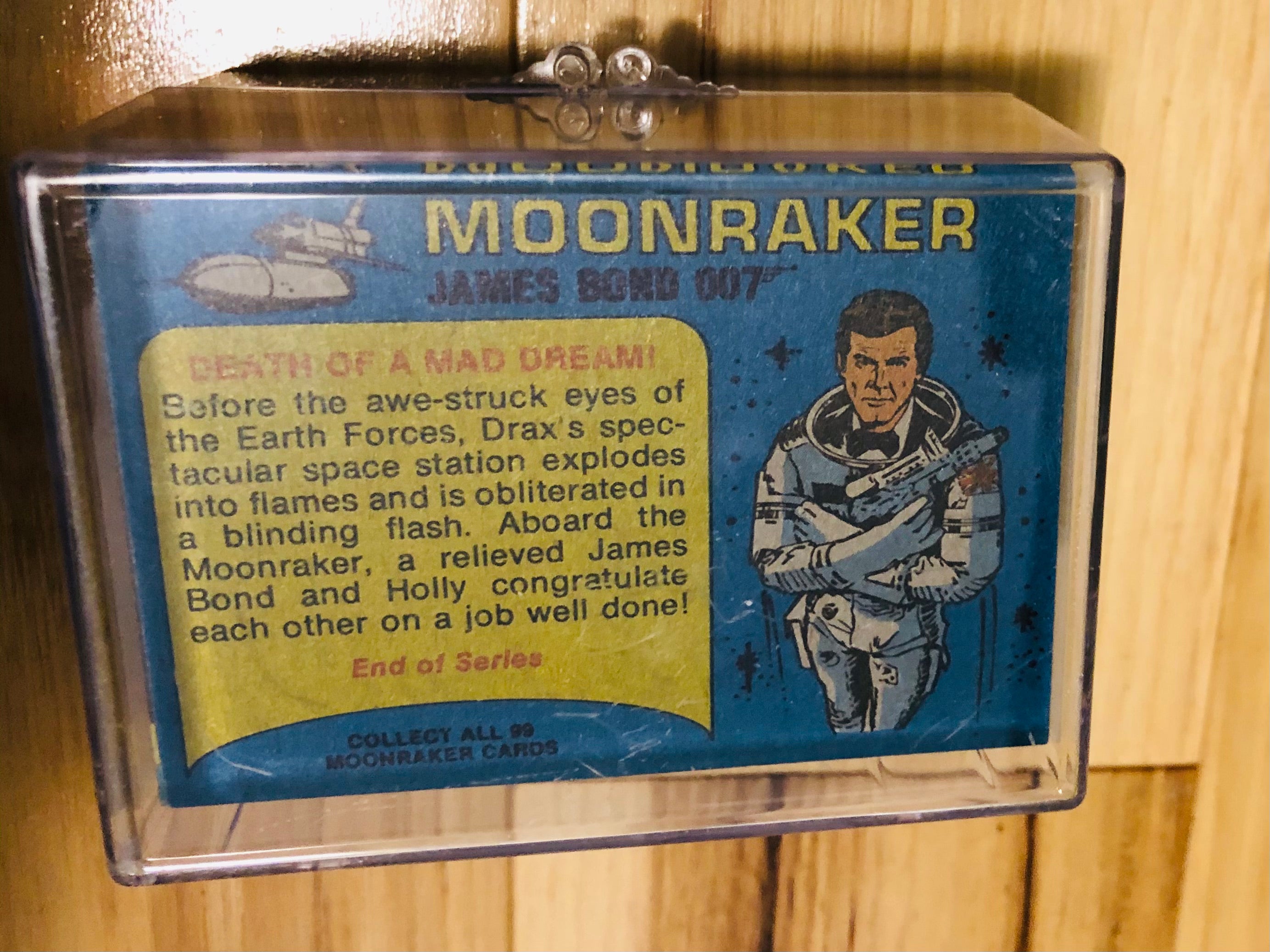 James Bond Topps Moonraker movie cards and stickers set 1979