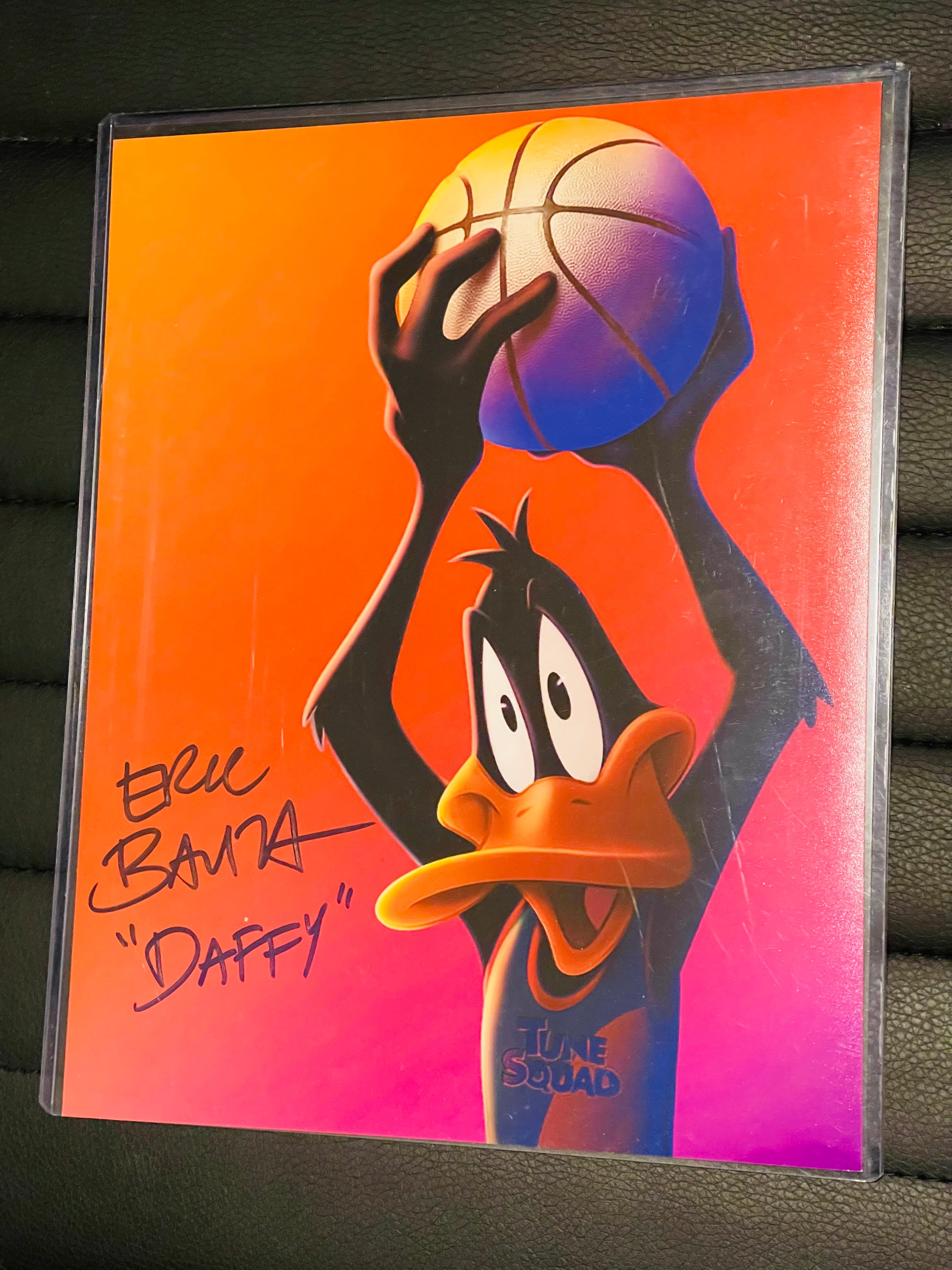 Daffy Duck Looney Tunes Eric Bauza autograph photo with COA