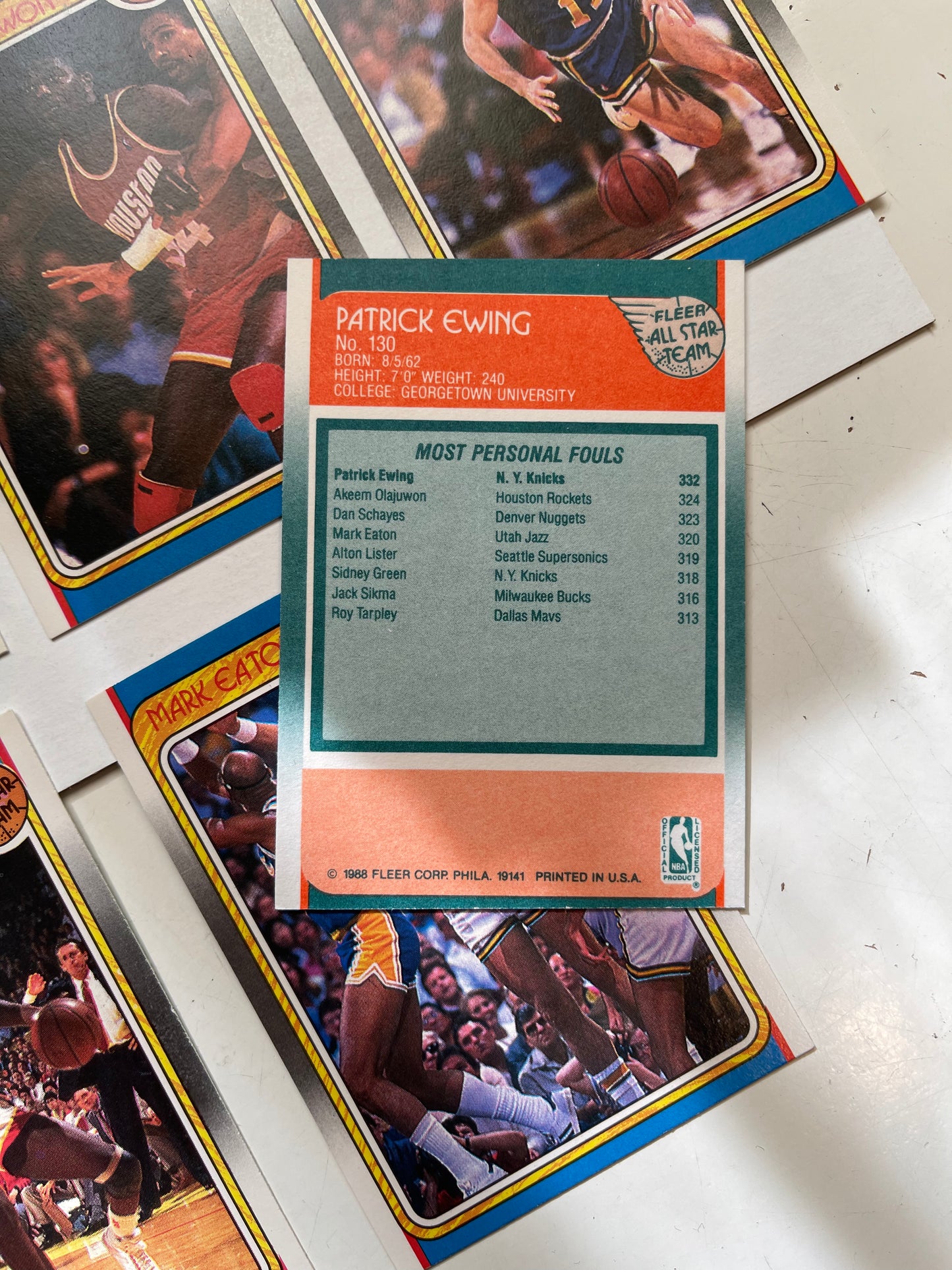 1988 Fleer basketball 12 All-Stars cards set