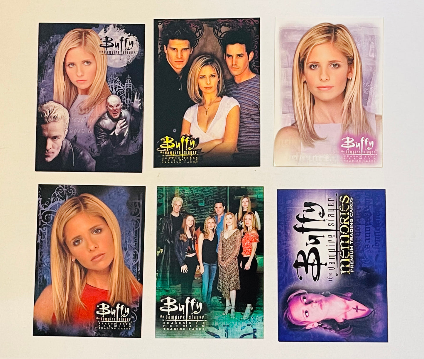 Buffy the Vampire Slayer 6 limited issued promo cards lot deal 1990s