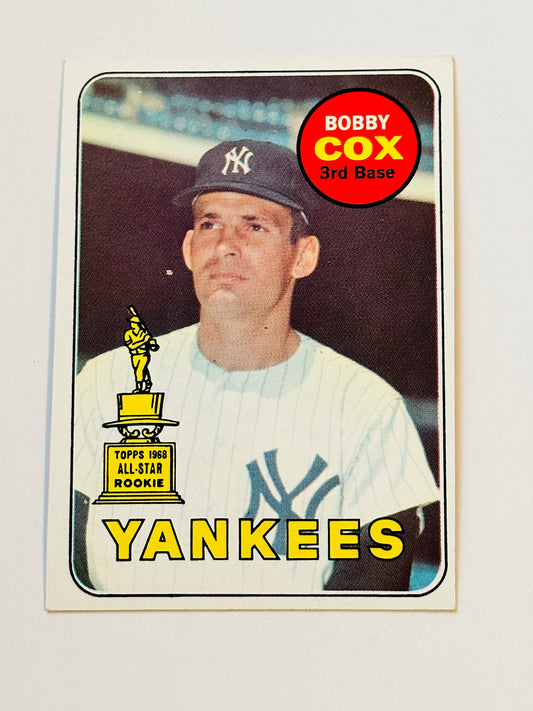 1969 Topps Bobby Cox baseball rare rookie NM condition card