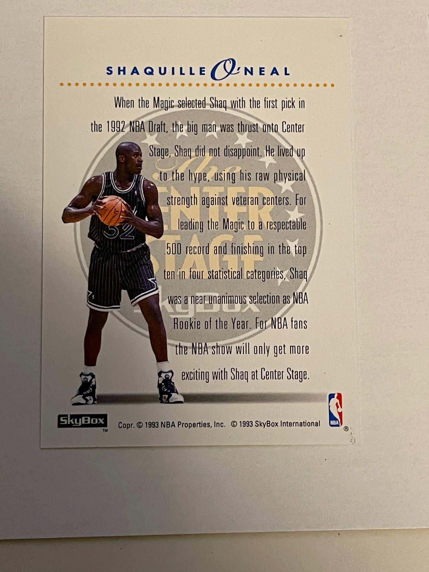 Skybox preview basketball cards set with Jordan and Shaq 1993