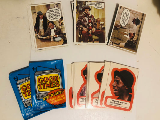 1975 Topps Goodtimes Tv show cards and stickers set