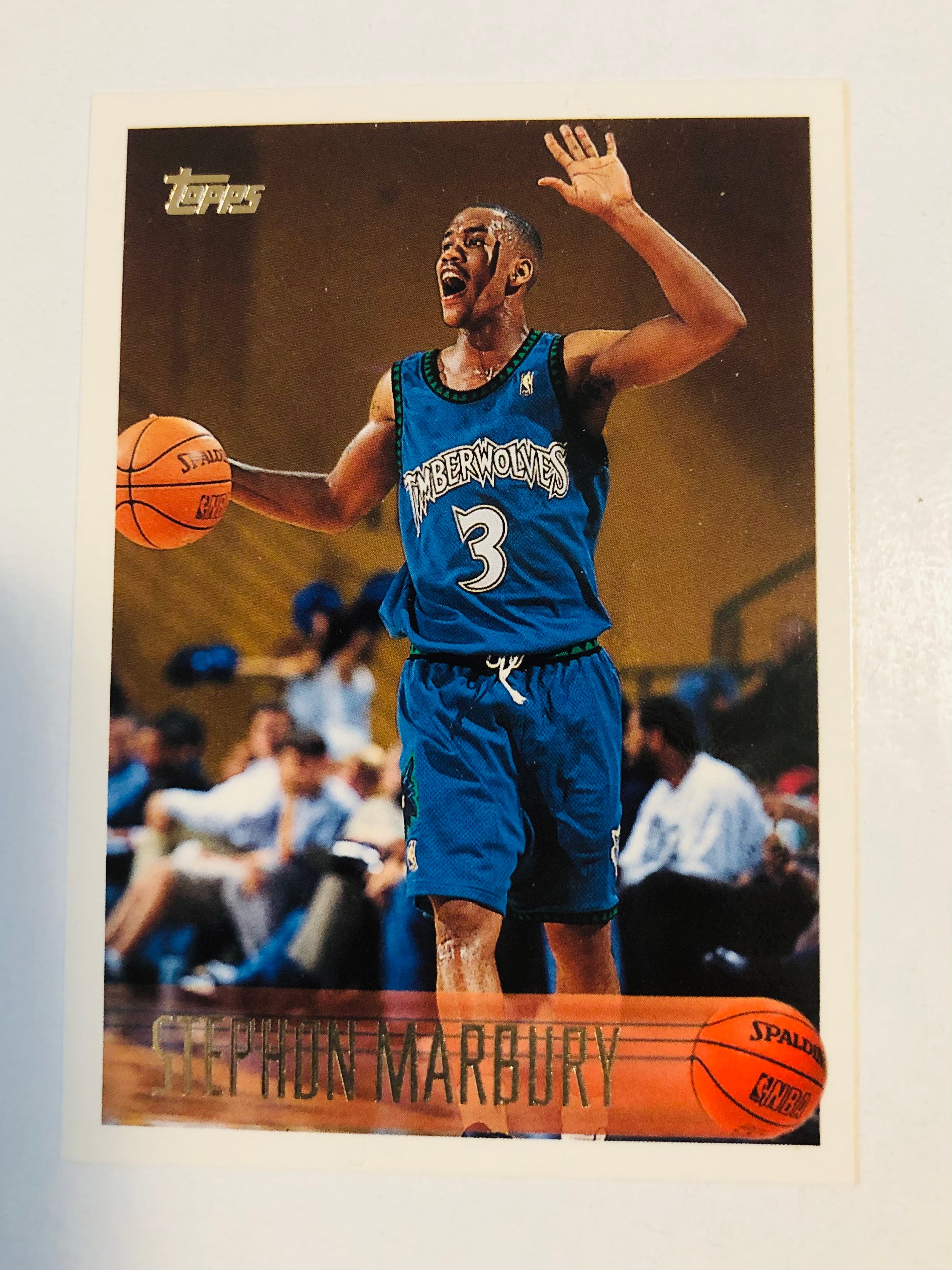 Stephon Marbury Topps basketball rookie card