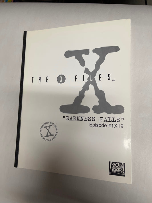 X-Files TV show Darkness falls rare vintage shooting script