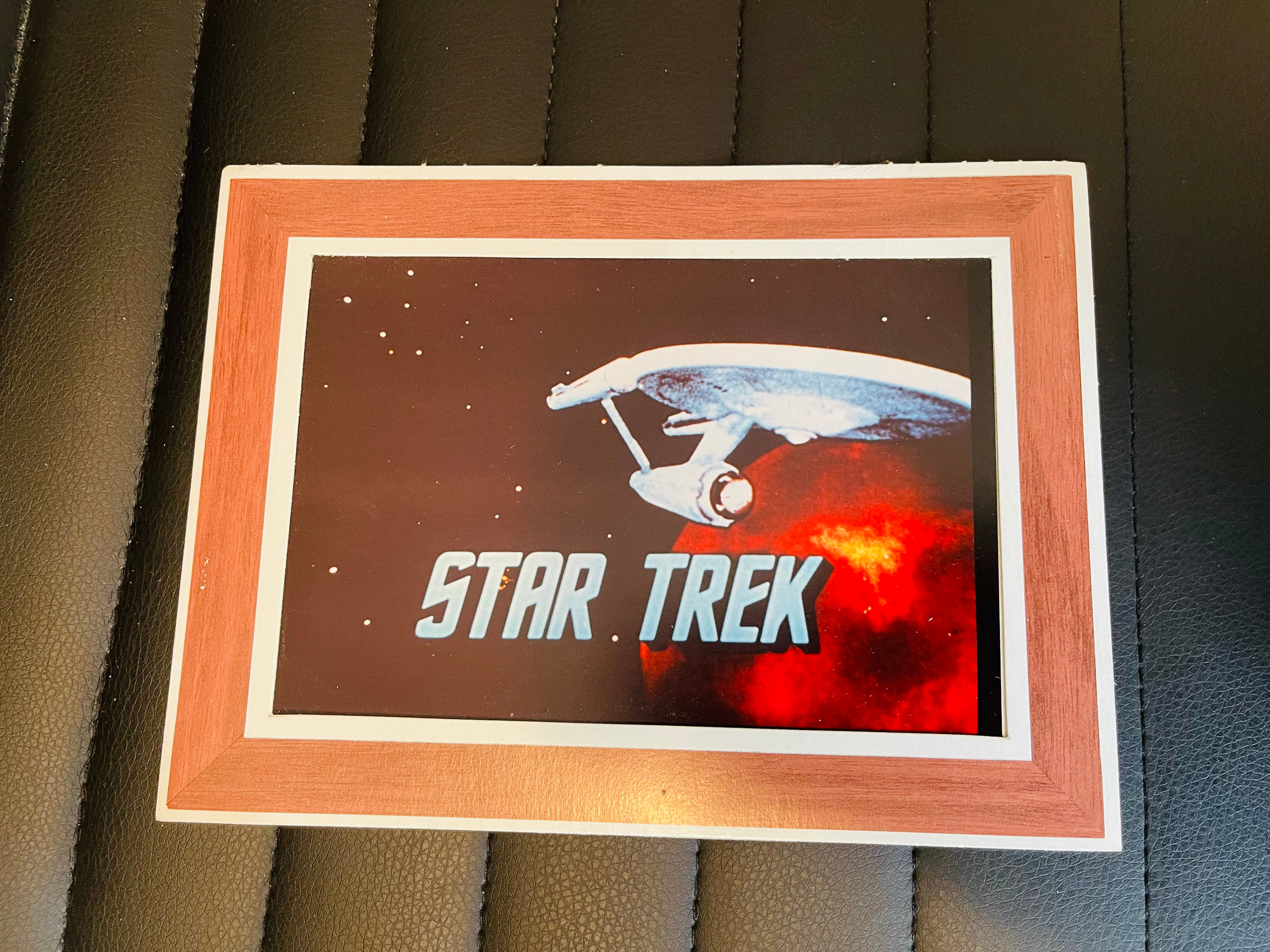 Star Trek original series Polaroid rare photo in cardboard frame 1980s