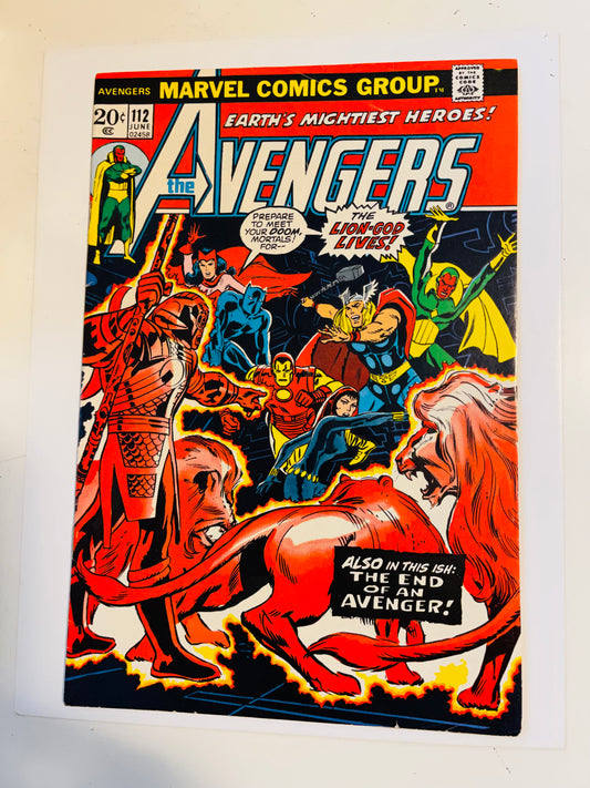 Avengers #112 Vf high grade 1st appearance of Mantis comic 1973