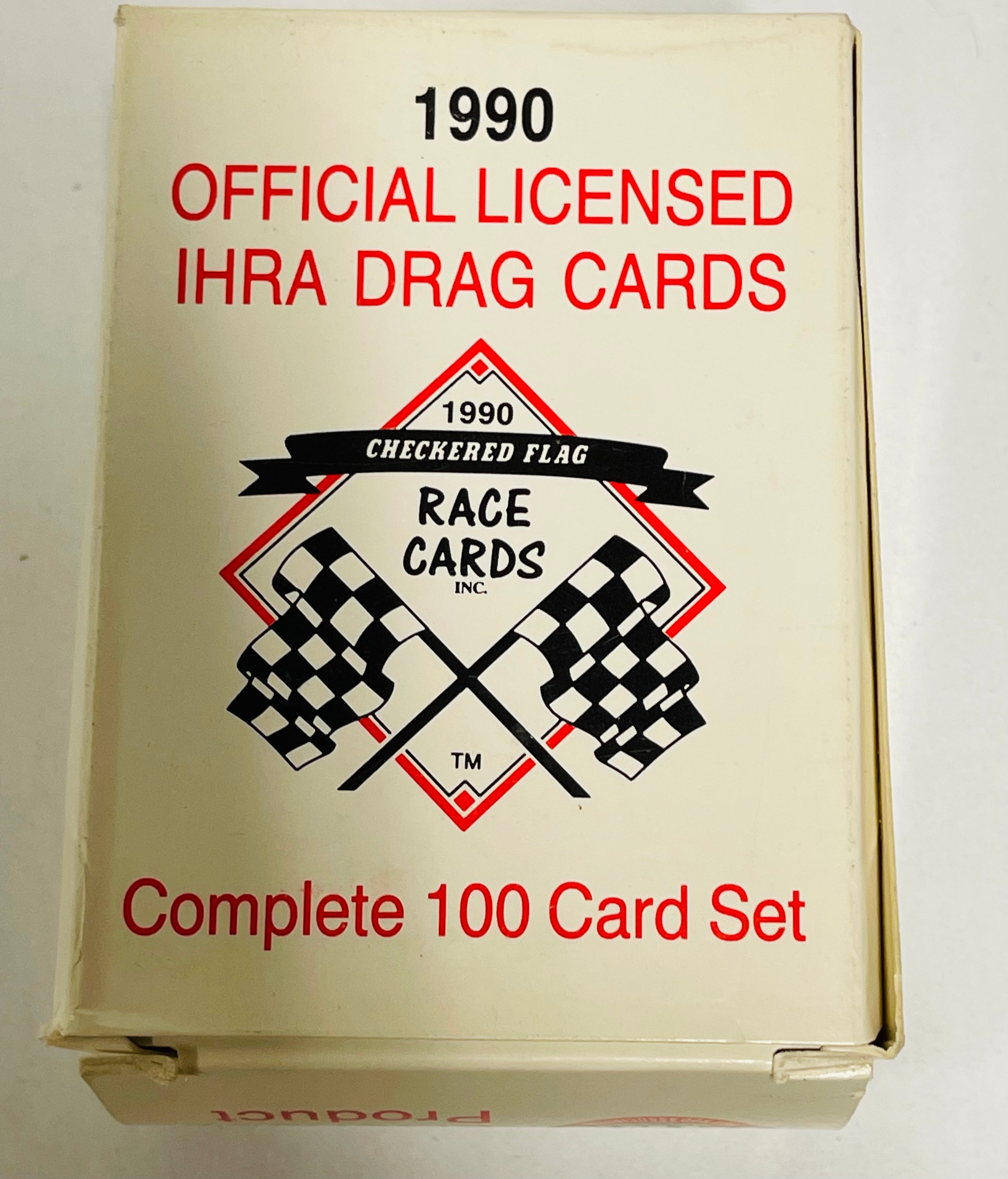 IHRA Drag racing rare box cards set 1990