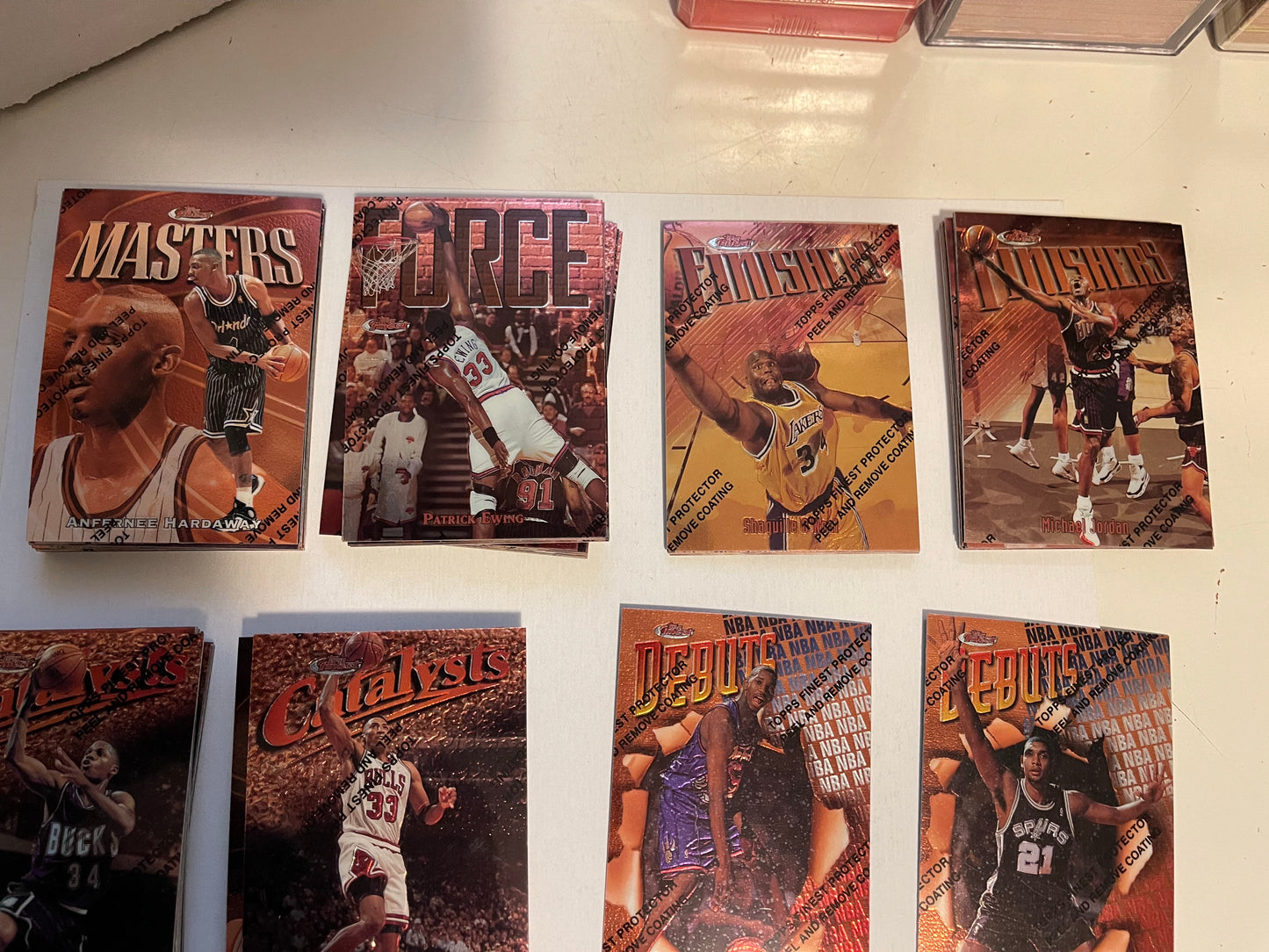 1997/98 Topps Finest basketball series 1 cards set with all the rookies