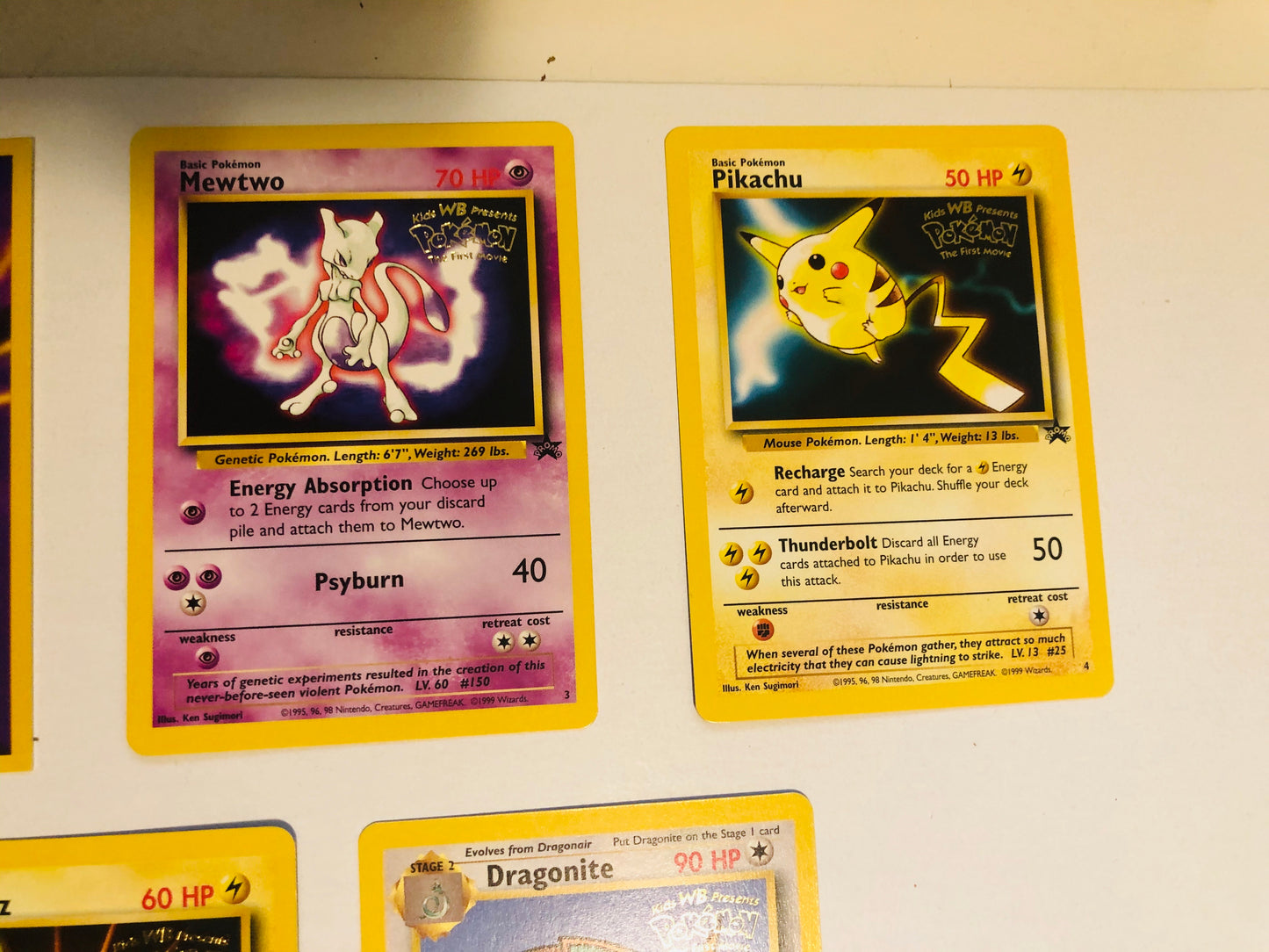 Pokémon rare 5 card limited issued movie cards set 1995