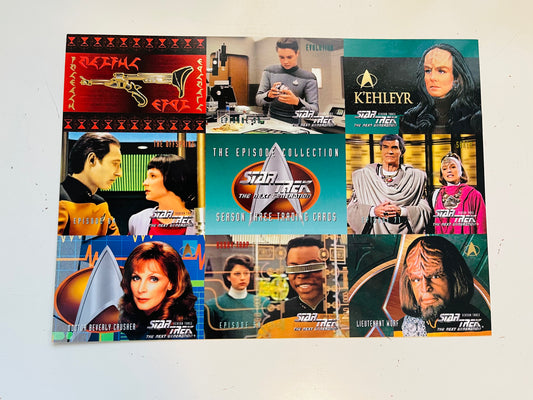 Star Trek season 3 uncut cards sheet 1990s