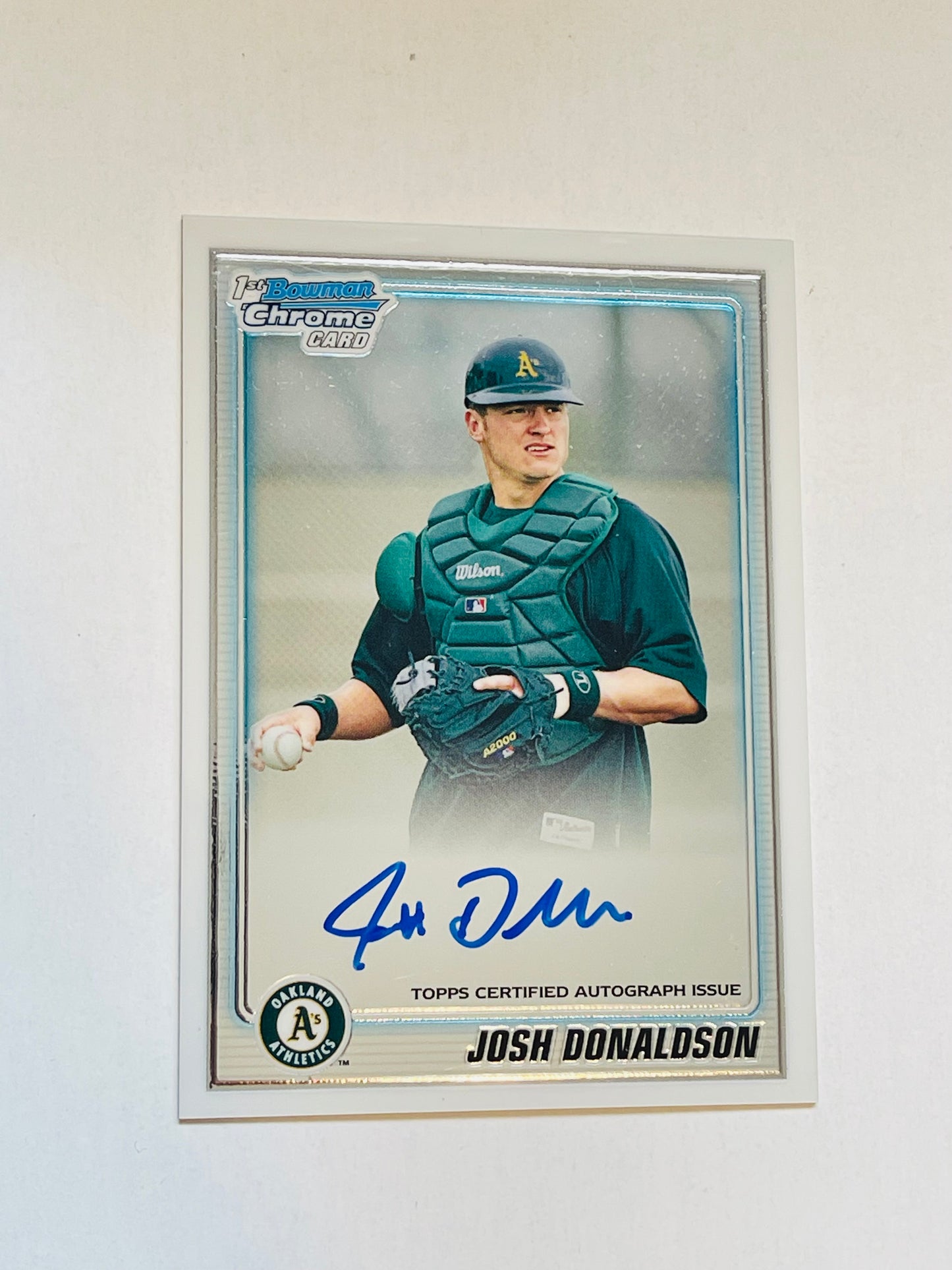 Josh Donaldson Blue Jays Bowman Chrome autograph rookie insert card 2010