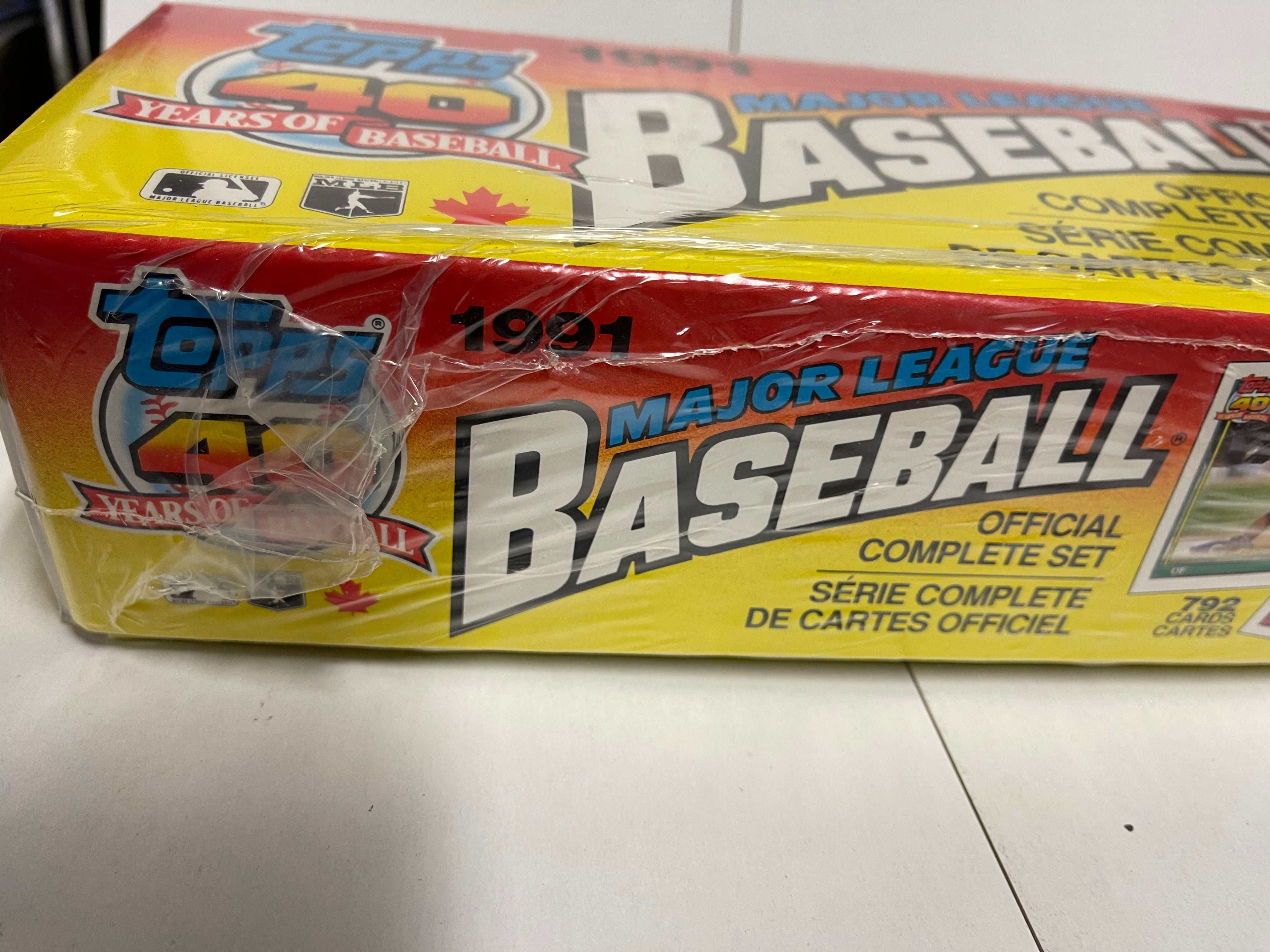 1991 Topps Canadian version rarer O-pee-chee factory sealed baseball cards set