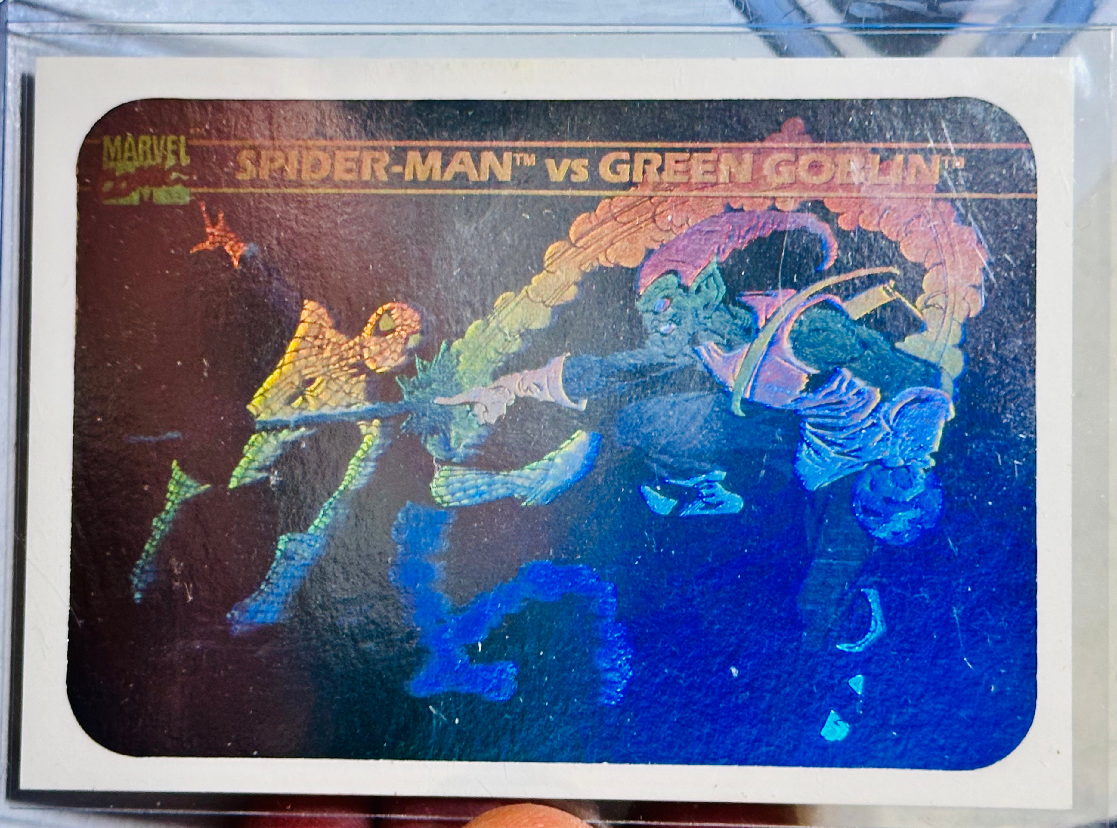 Marvel Universe series 1 rare Spider-man Hologram insert card 1990