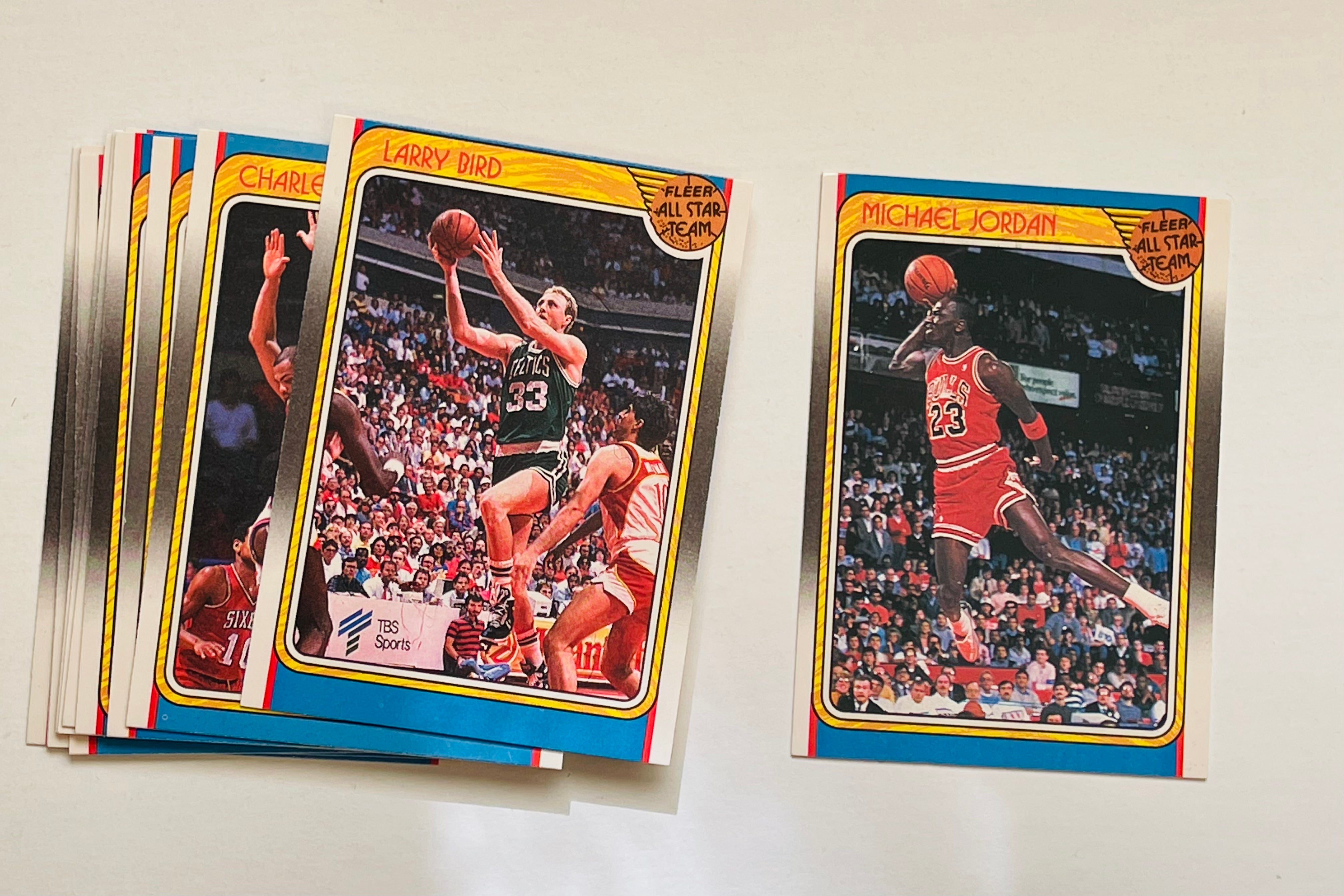 1988 Fleer basketball 12 All-Stars cards set