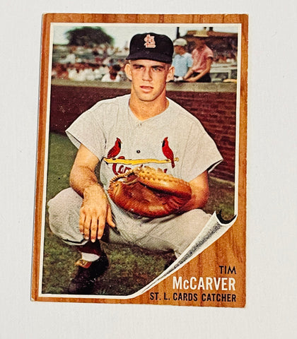 Tim McCarver Topps high grade rookie baseball card 1962