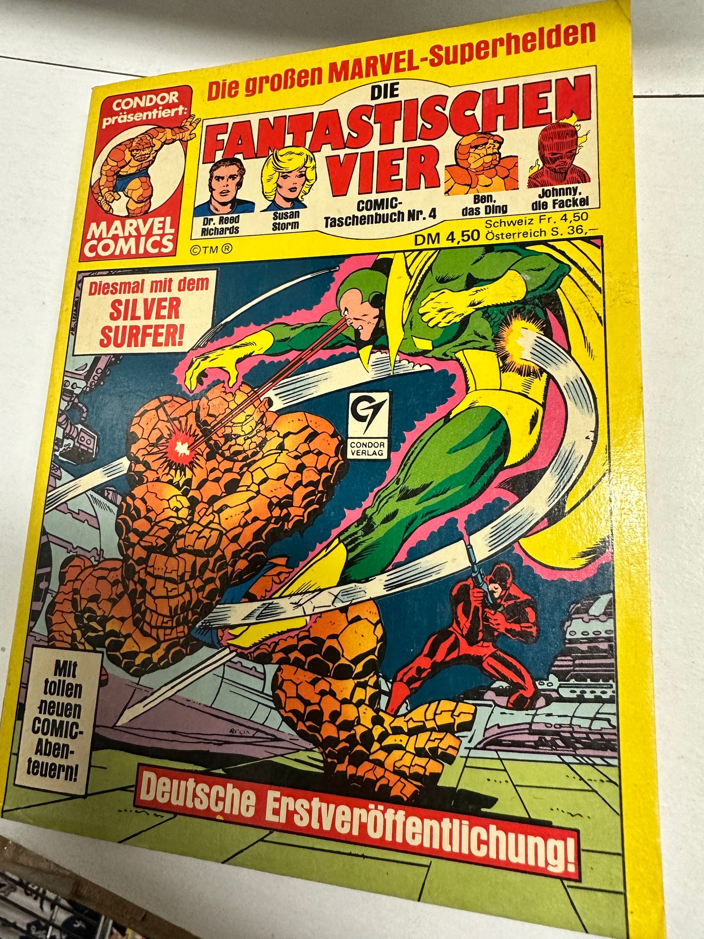 Fantastic Four rare vintage Marvel German comic book 1981