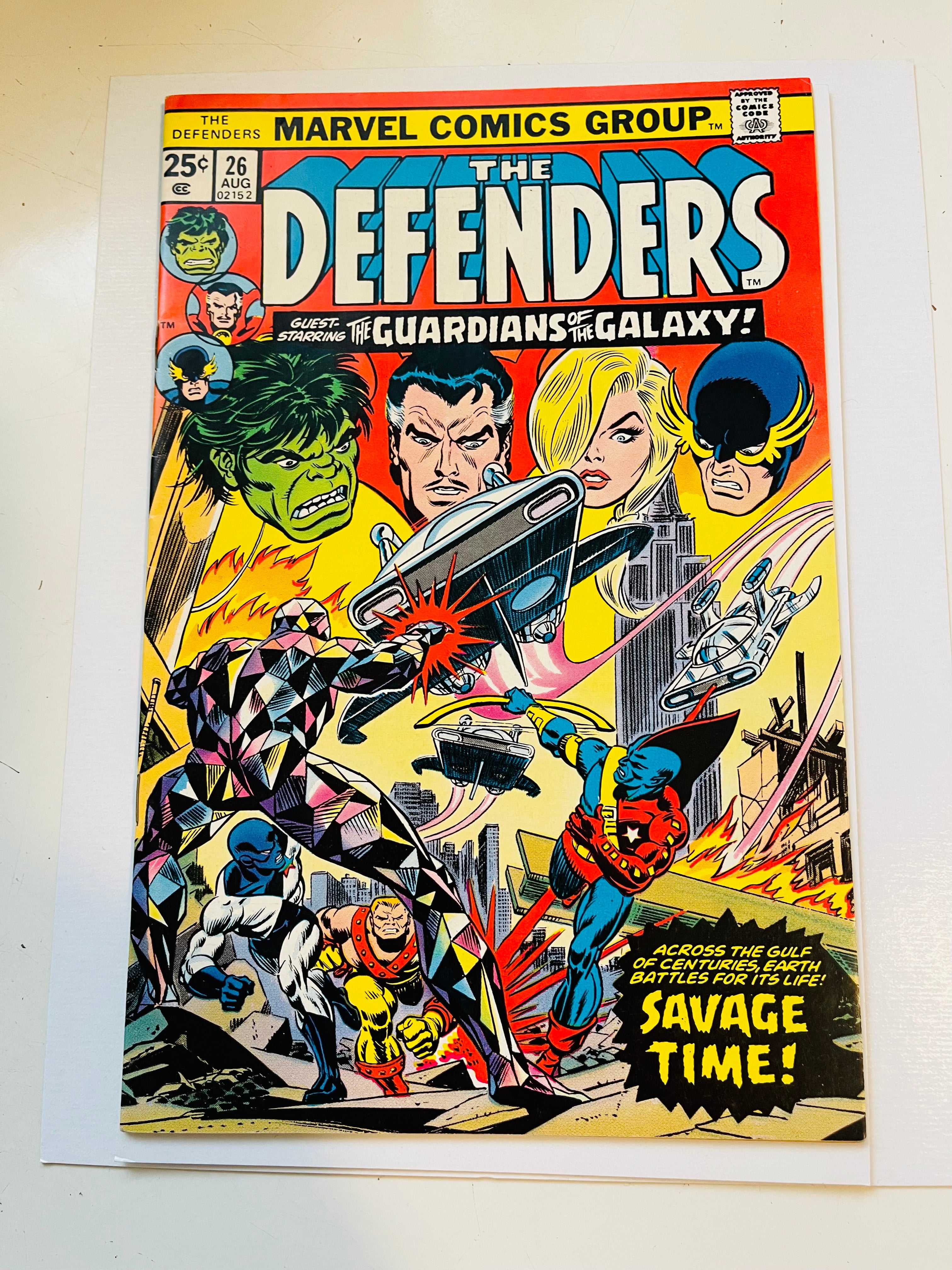 Defenders #26 Guardians of the Galaxy appearance comic