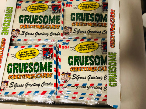 Gruesome Greeting cards 36 packs box 1992