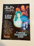 Buffy the Vampire Slayer TV show rare series 1 cards ad sheet 1998