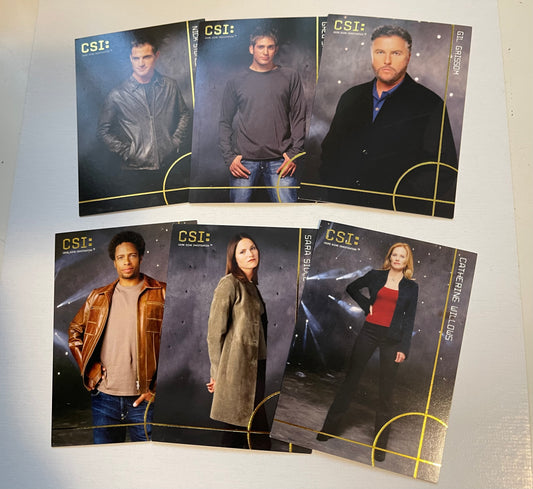 CSI Las Vegas TV show rare insert cards set