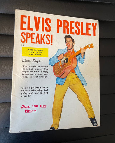 Elvis Speaks rare vintage movie star magazine 1956