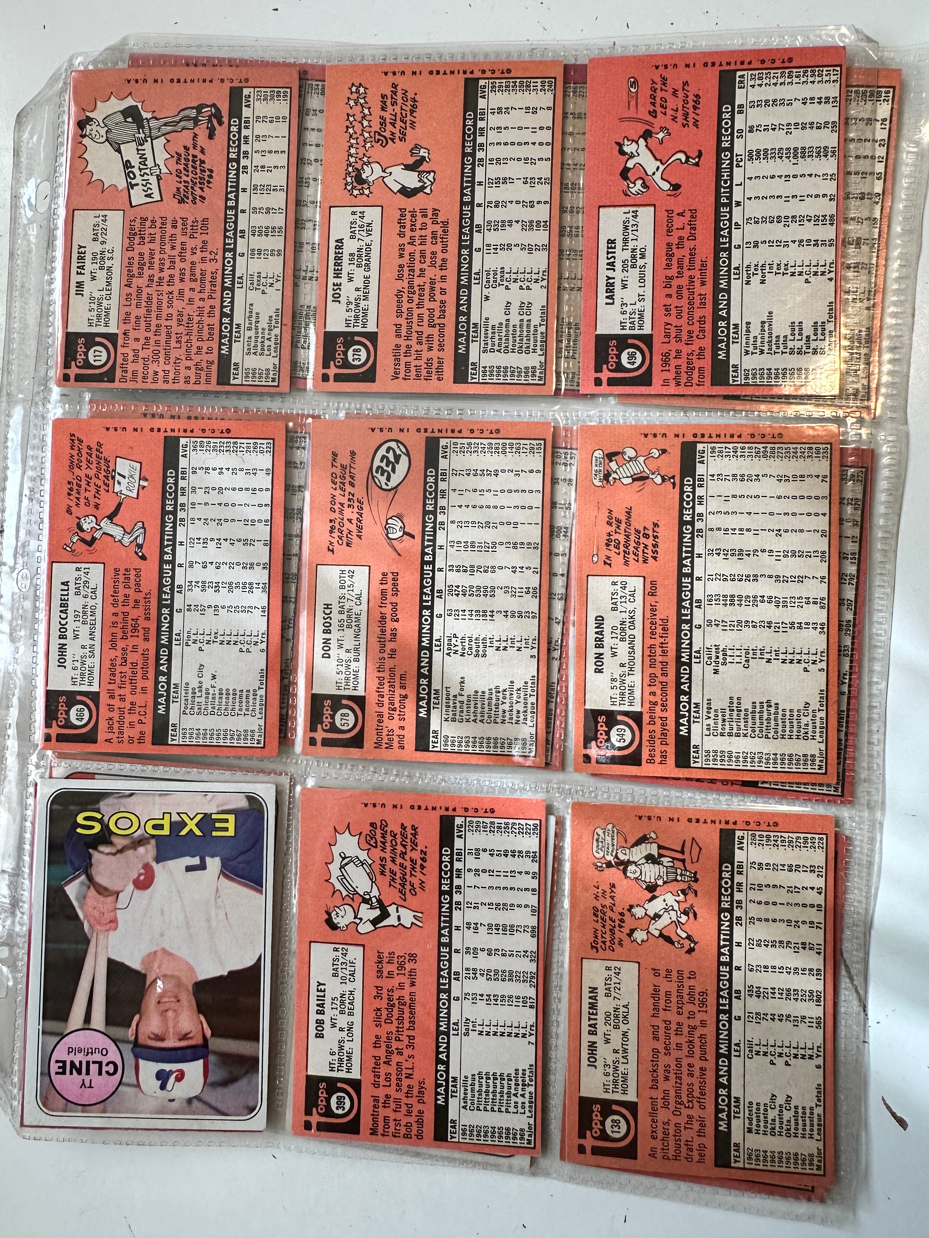 1969 Montreal Expos baseball first year 21 cards lots deal