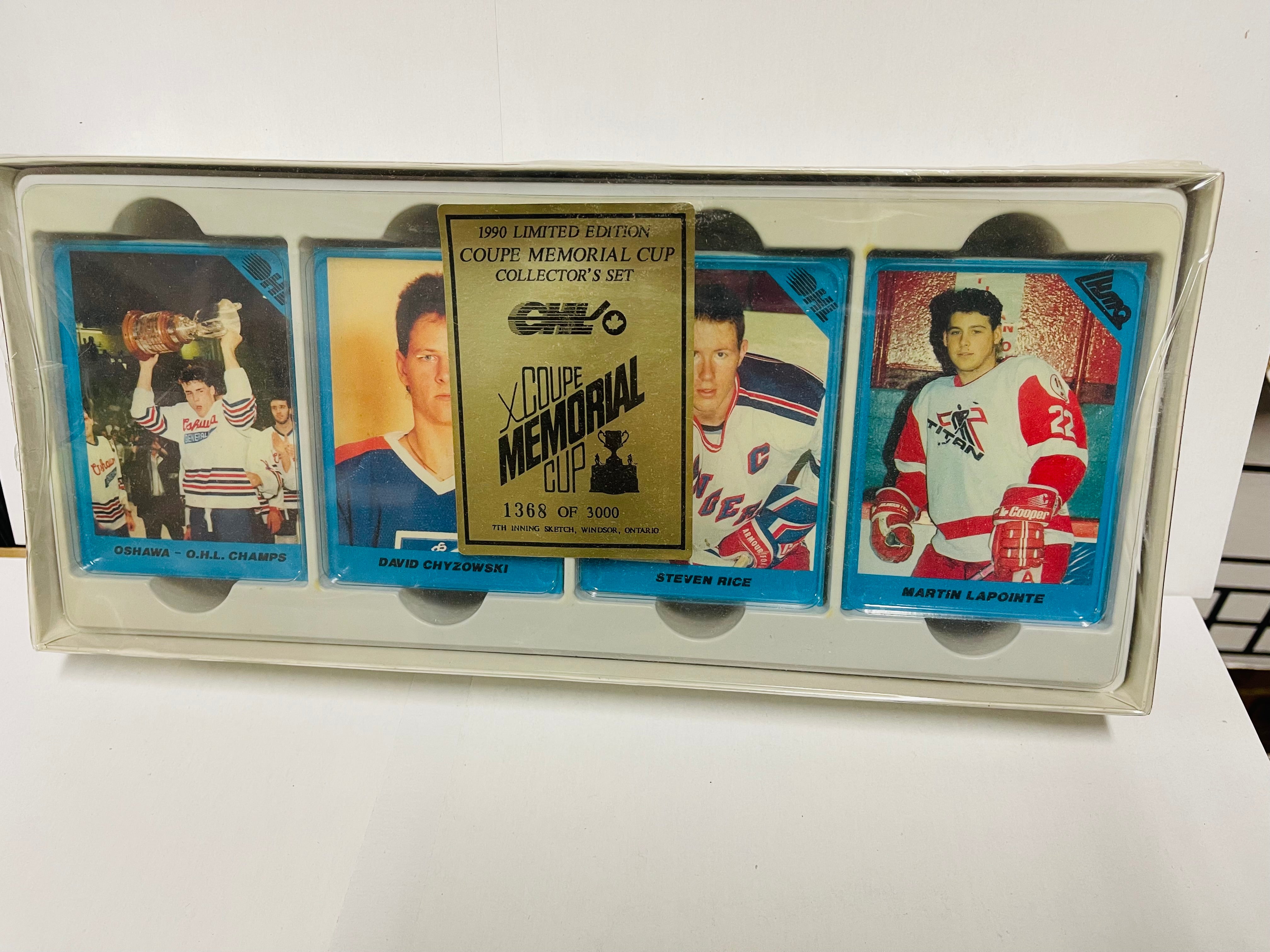 Memorial Cup Hockey rare numbered factory card set 1990