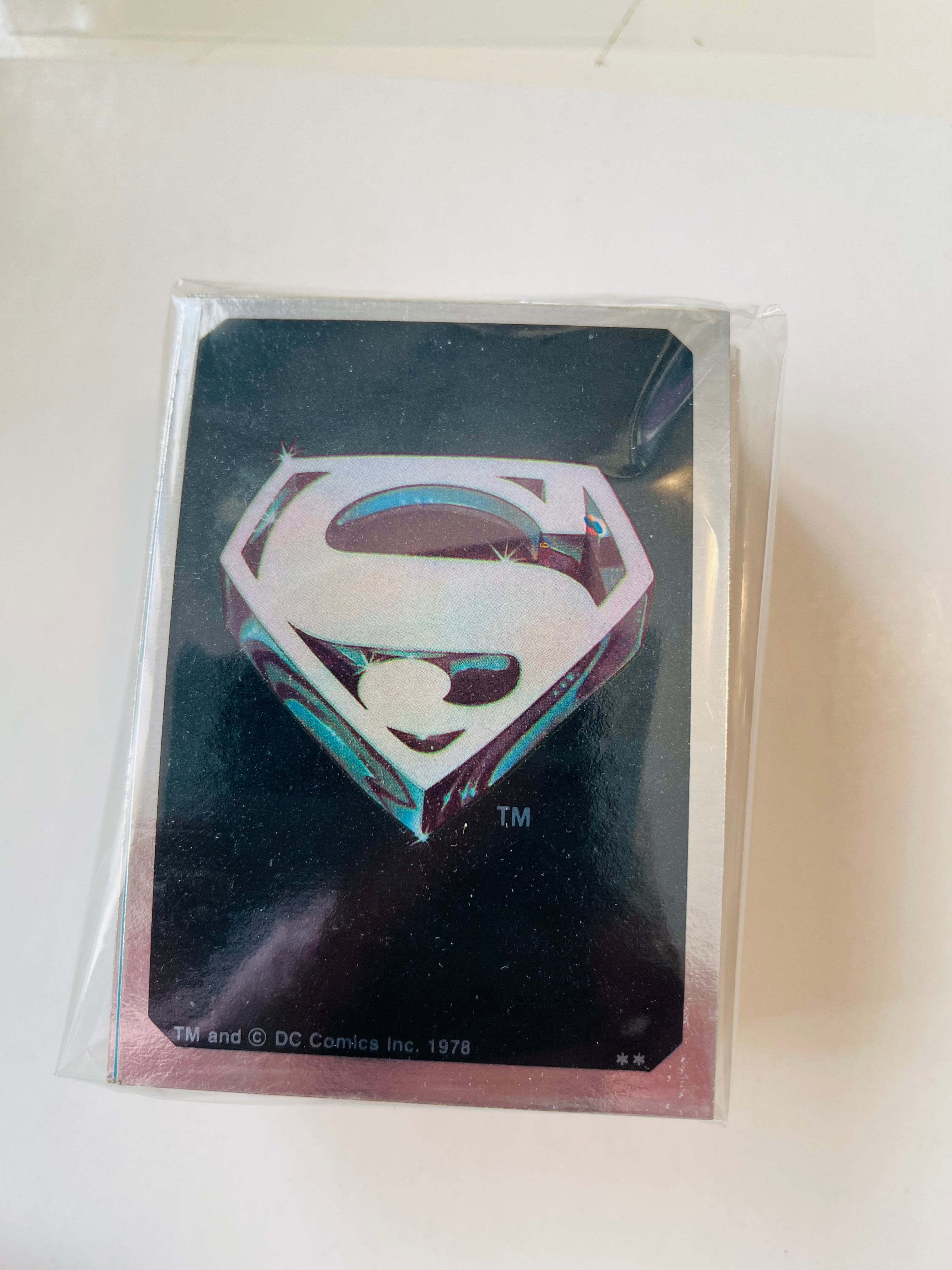 Superman first movie cards and stickers set 1978