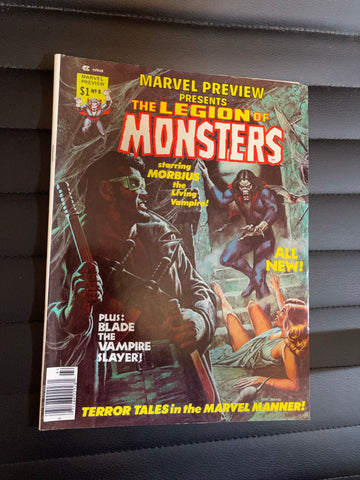 Marvel presents Legion of Monsters (Morbius) comic magazine 1976