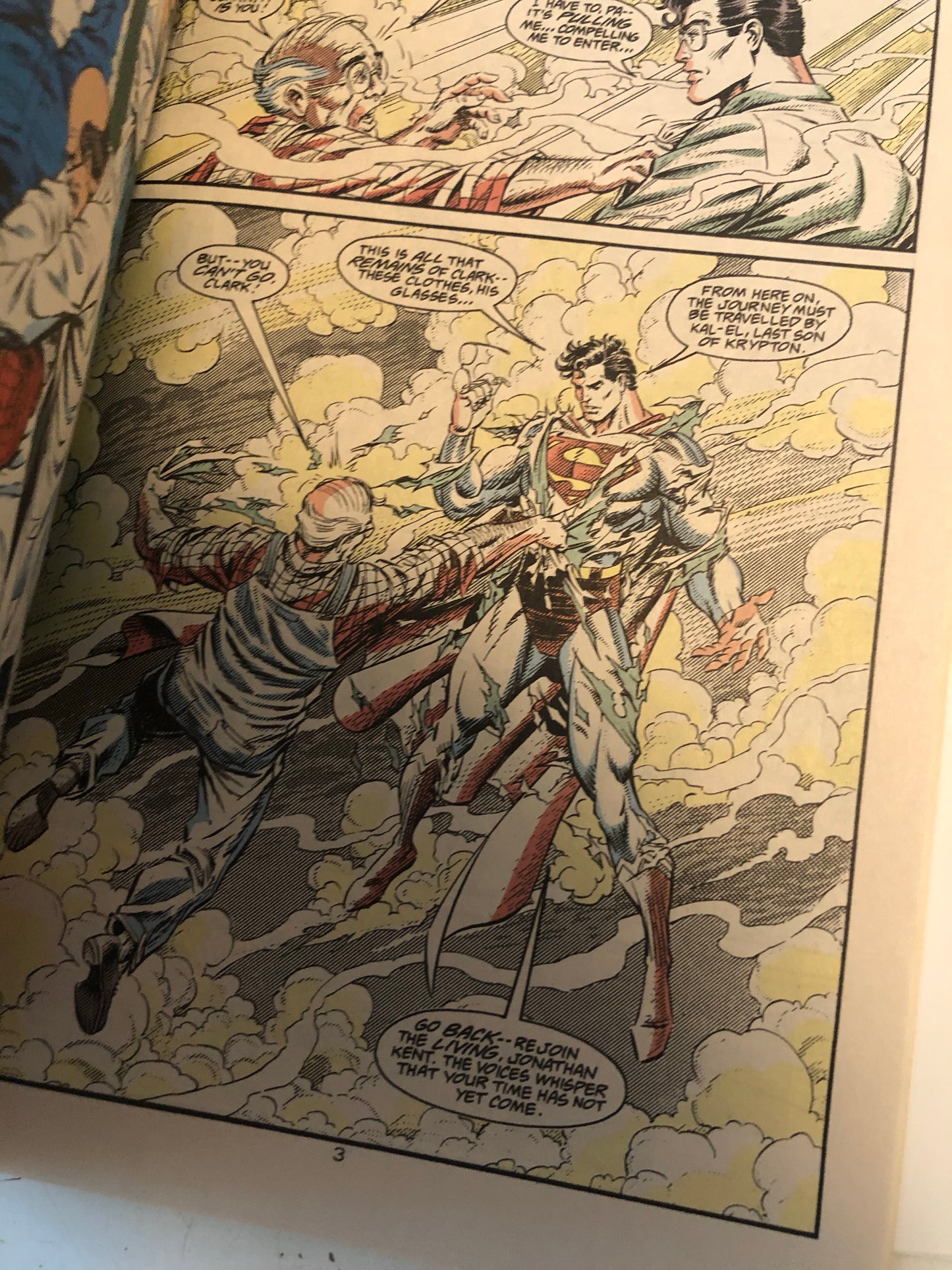 Superman comic book signed by Tom Grummett with COA