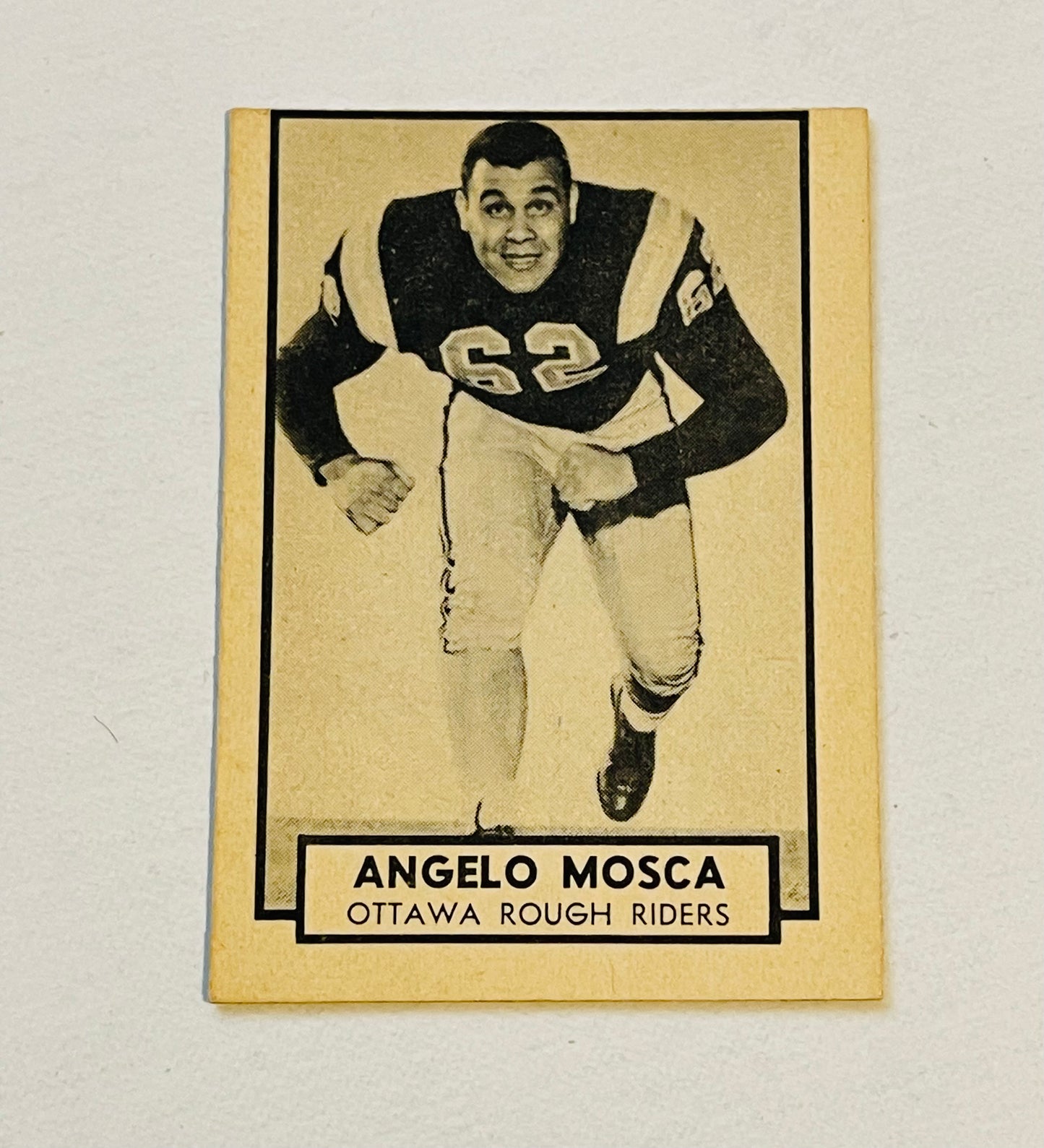 Angelo Mosca rare CFL opc football card 1962