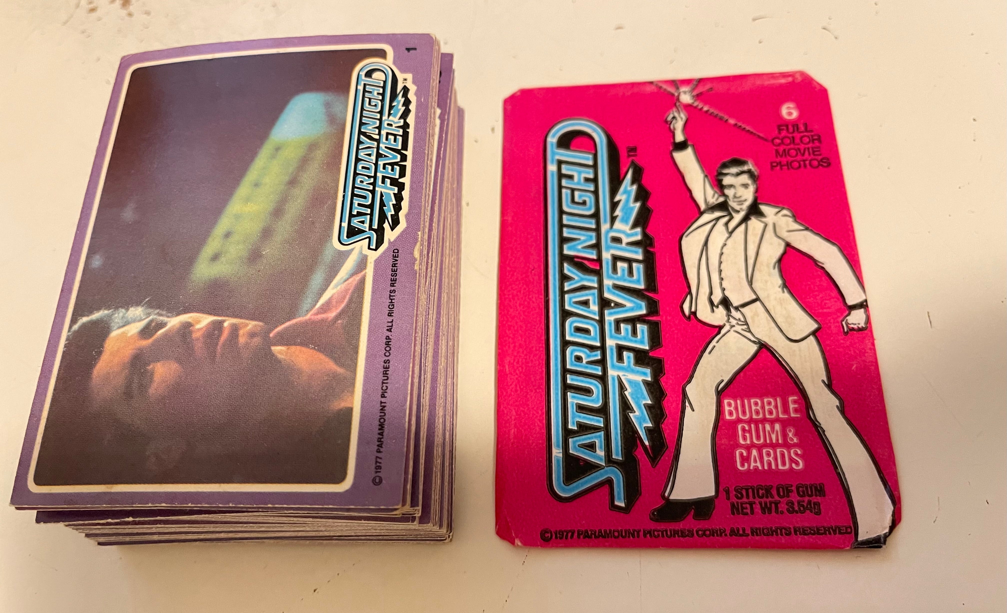 1977 Saturday Night Fever movie original cards set