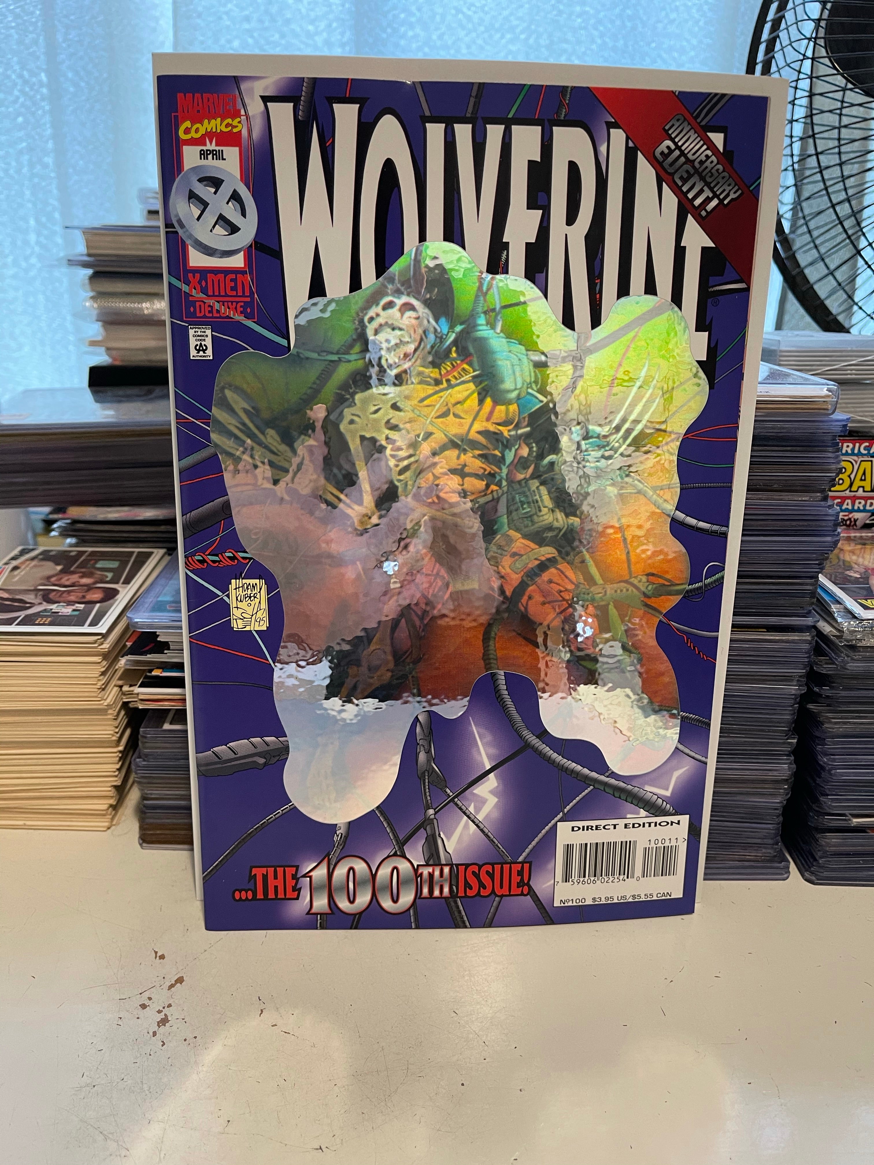 Wolverine 100 Hologram cover VF/NM condition 1996