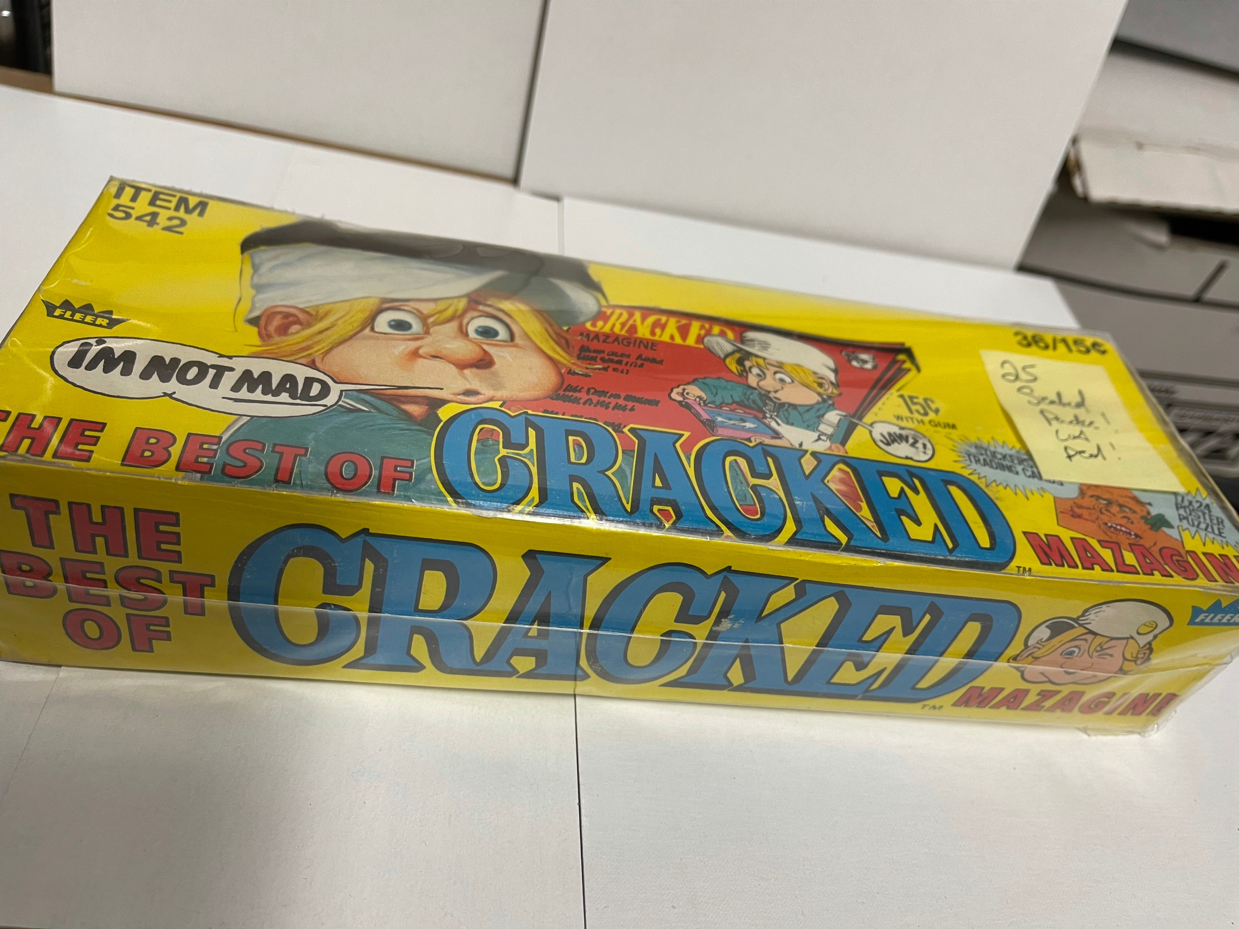 Cracked Magazine cards rare 25 sealed packs box 1978