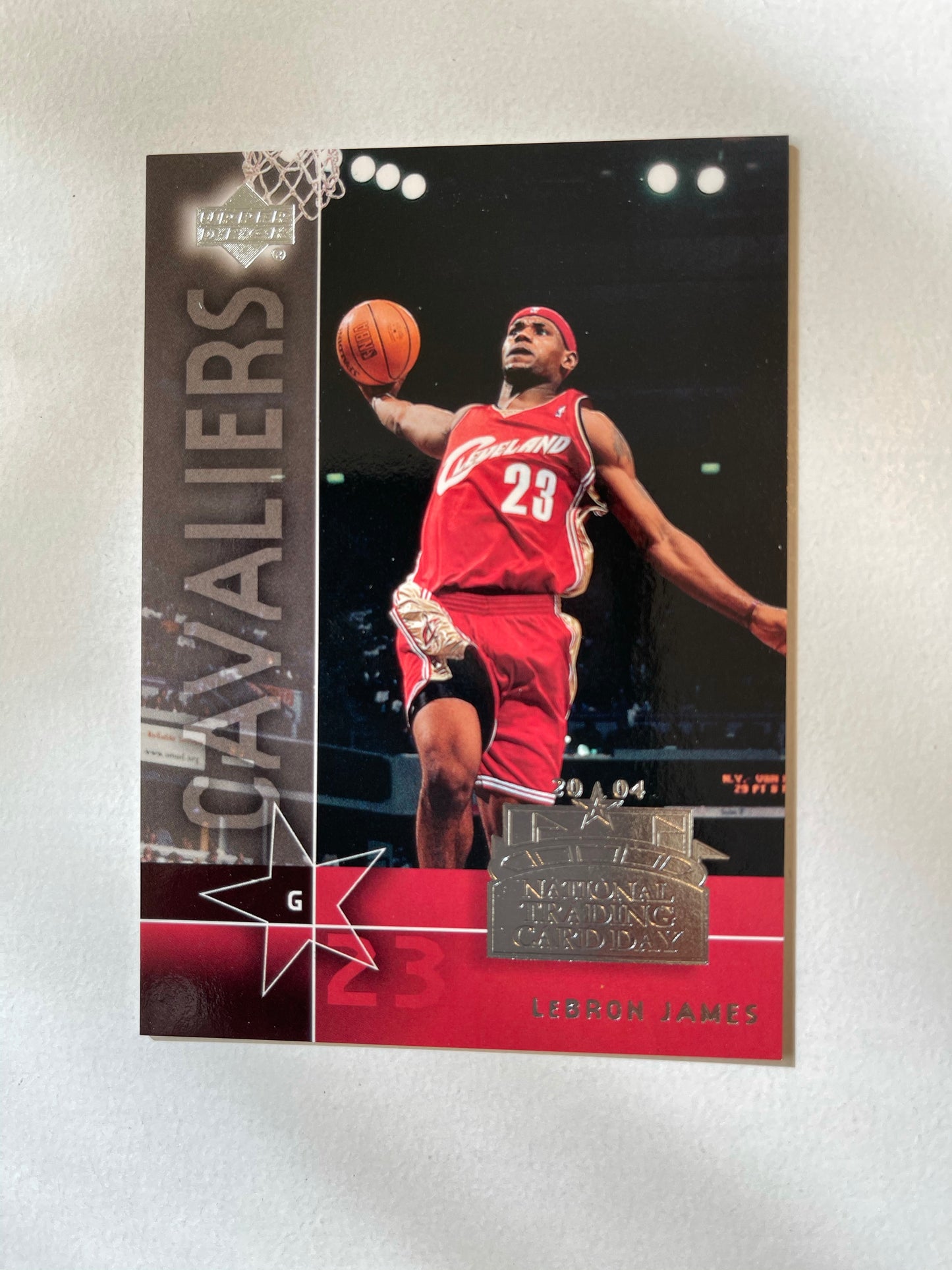 2004 LeBron James rookie National card day rare basketball card