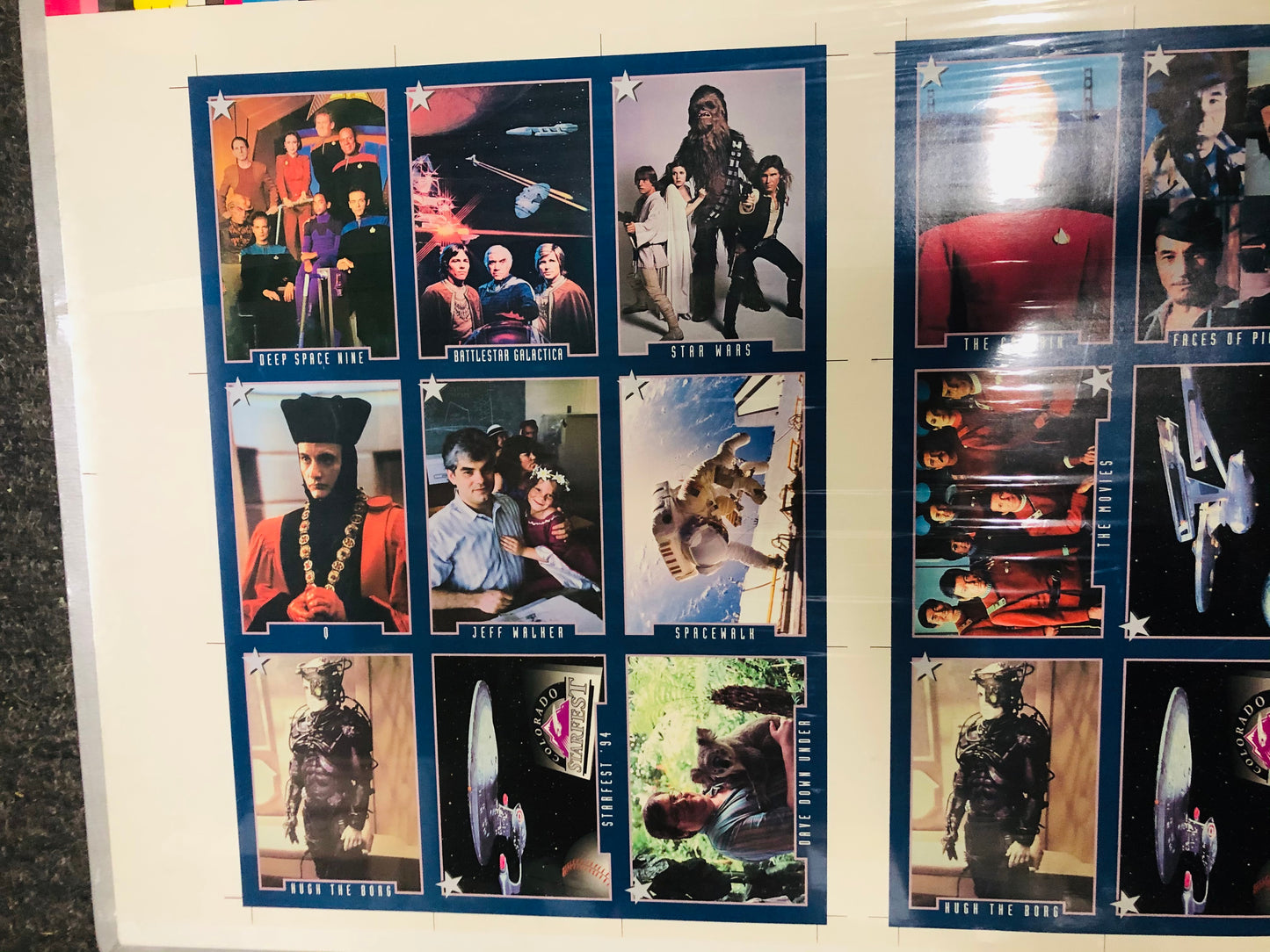 Star Trek Colorado Starfest rare uncut special cards sheet set 1994