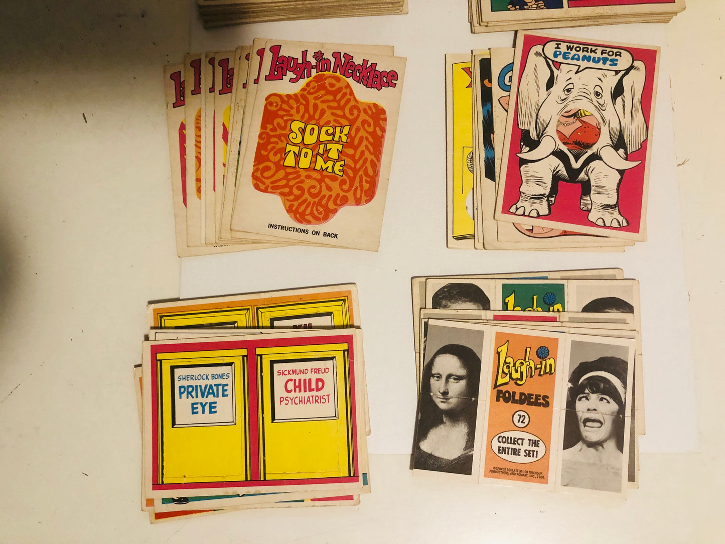 1968 opc rare Laugh-in master set with all insert card sets