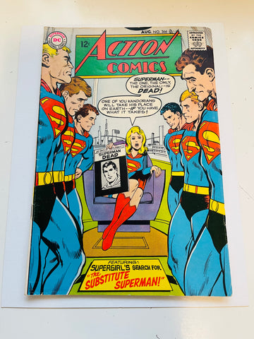 Action Superman #366 comic book 1968