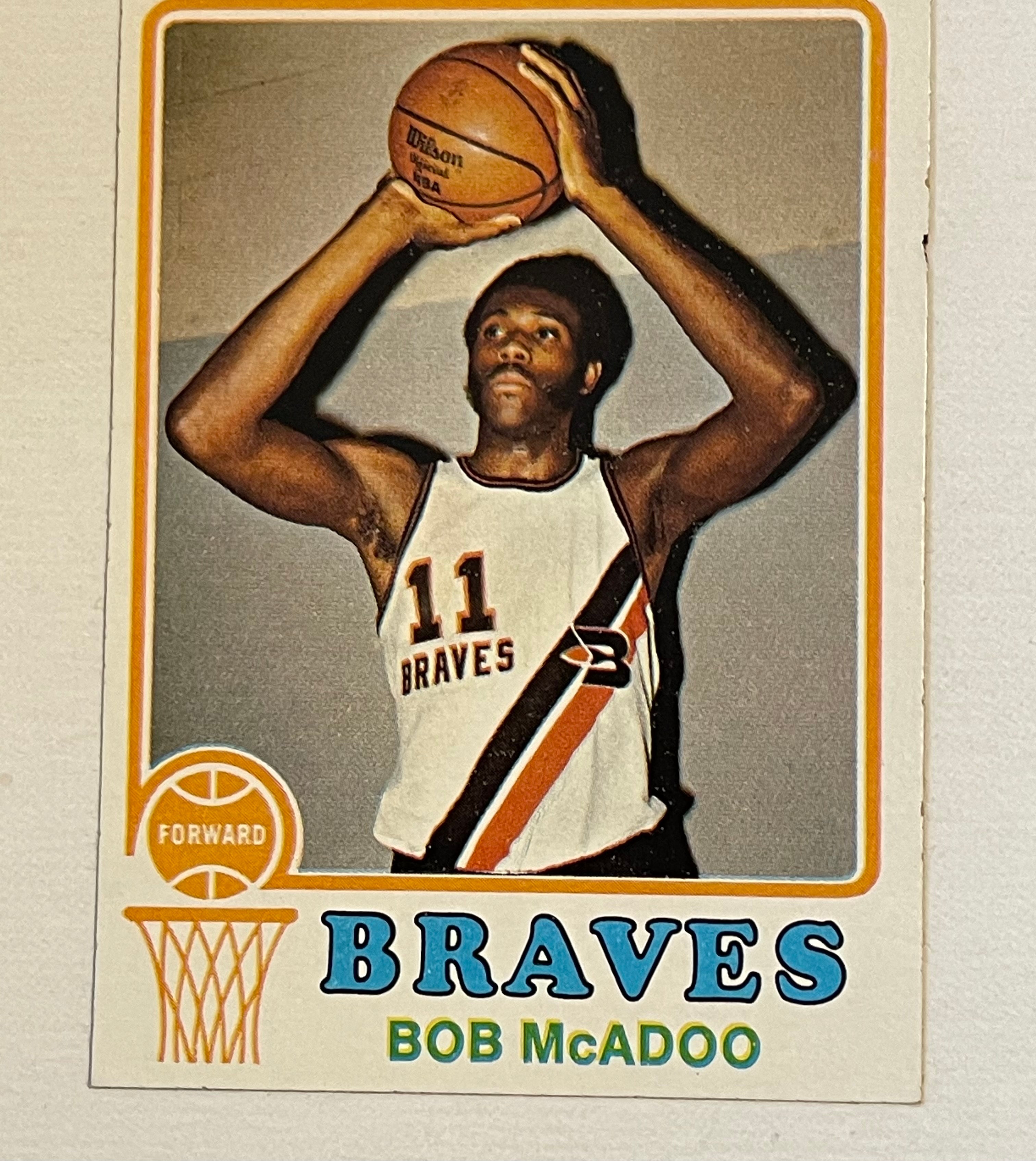 Buffalo Braves basketball Bob McAdoo rookie card 1972/73
