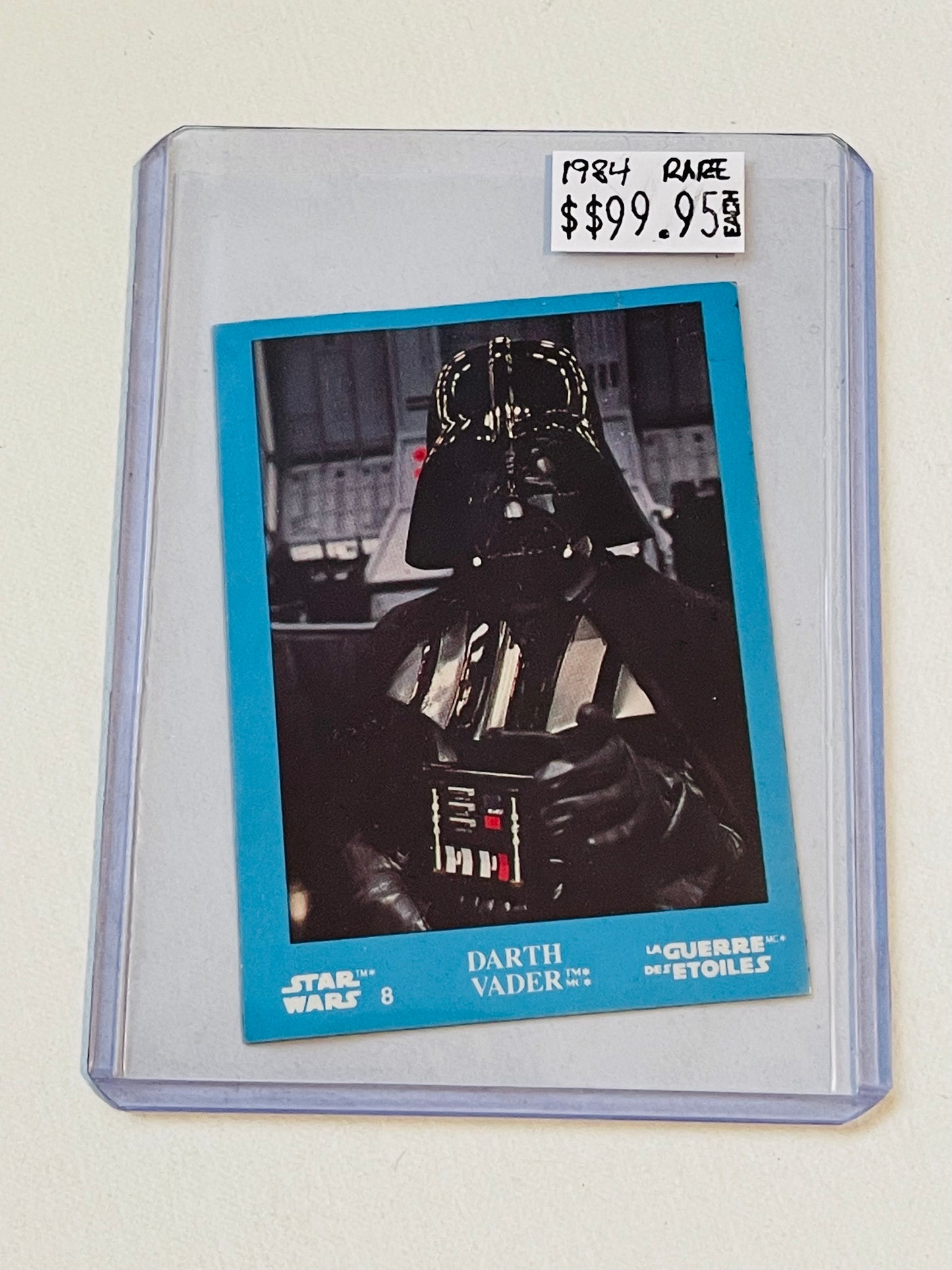 Star Wars Kellogg’s Darth Vader rare French card 1984