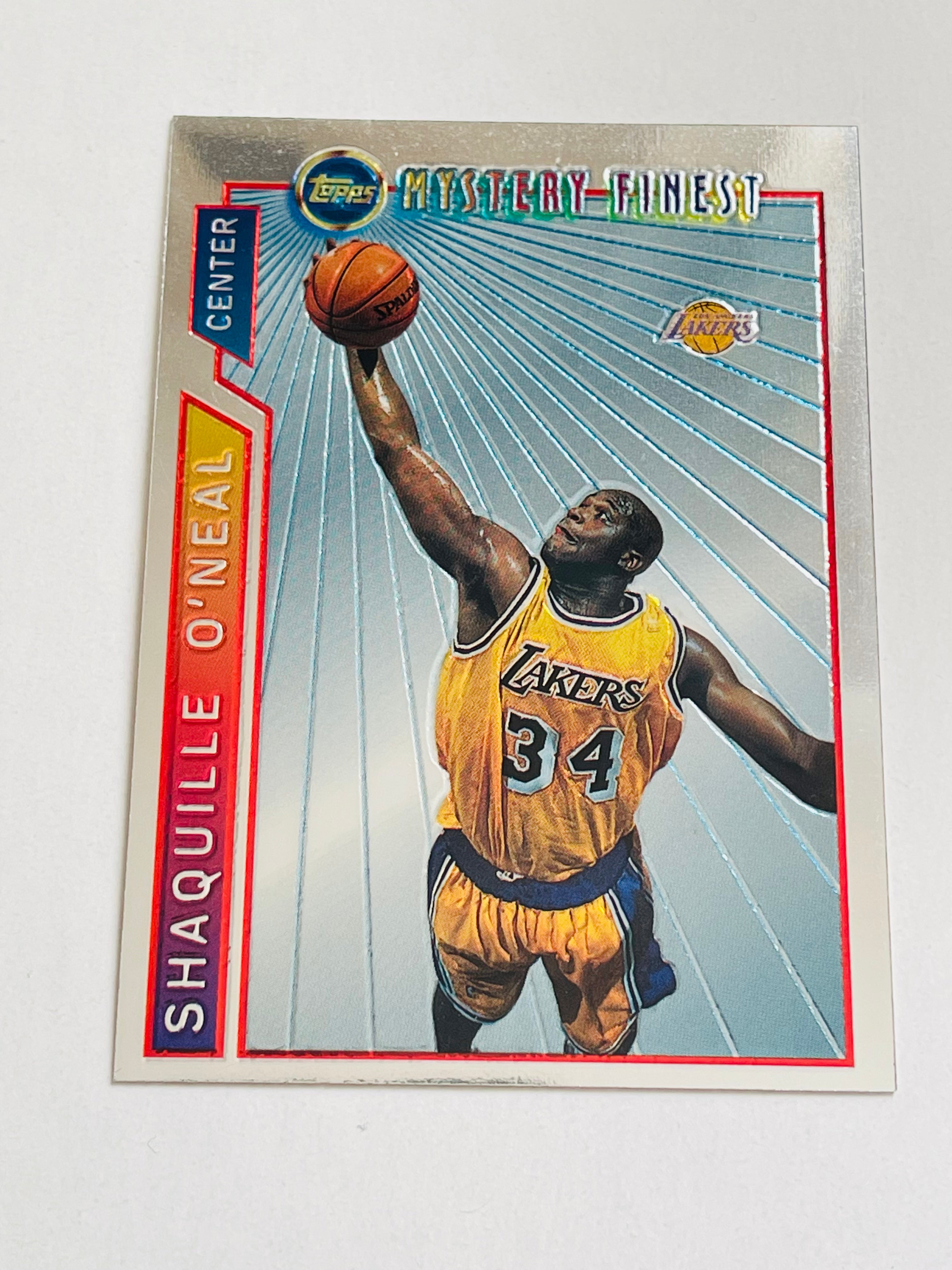 Shaq Topps Mystery finest basketball insert card 1996