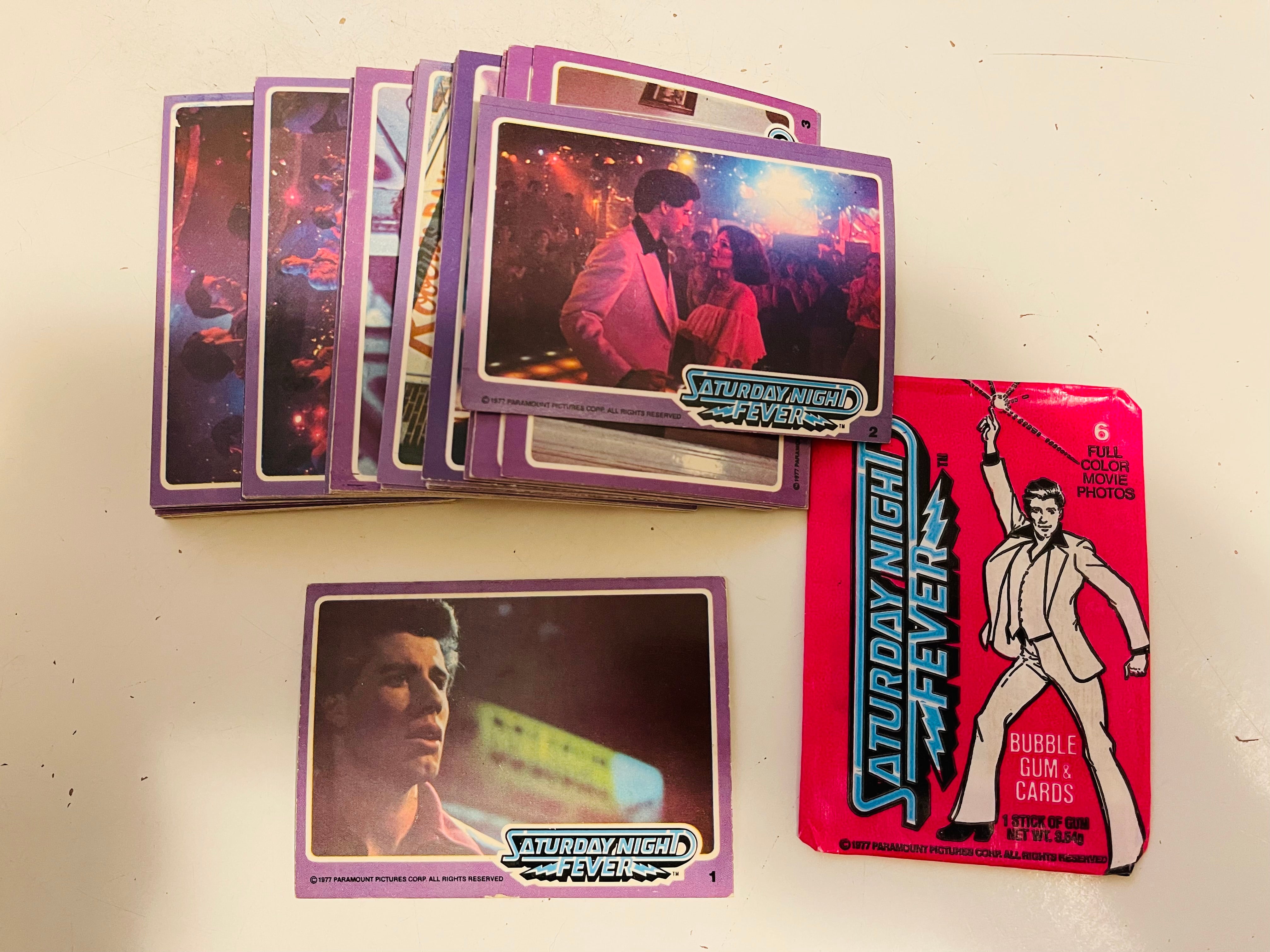 1977 Saturday Night Fever movie original cards set