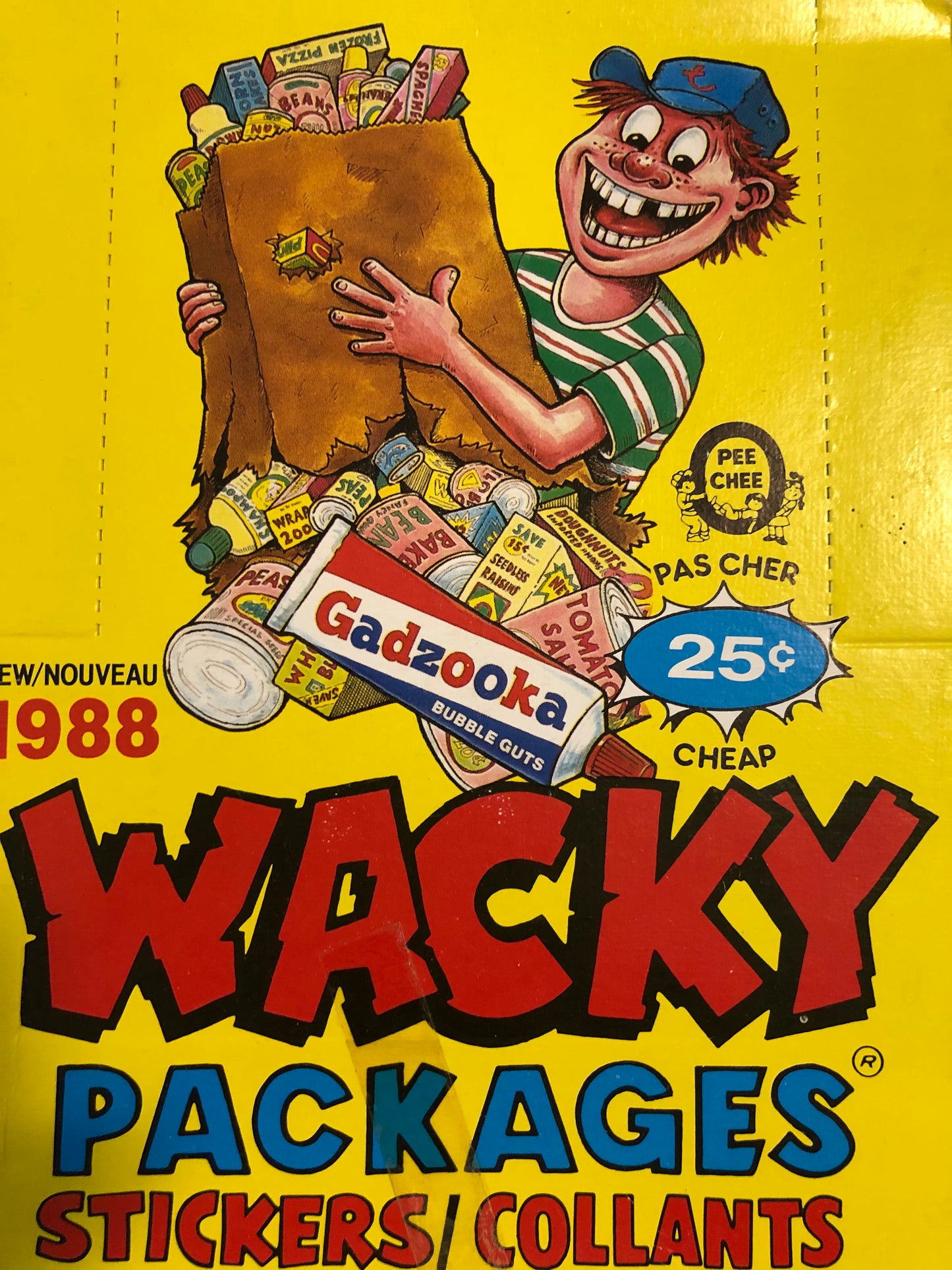 Wacky Packages opc stickers rare 36 packs box 1988