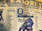 Toronto Maple Leafs hockey game program Feb.2,1952