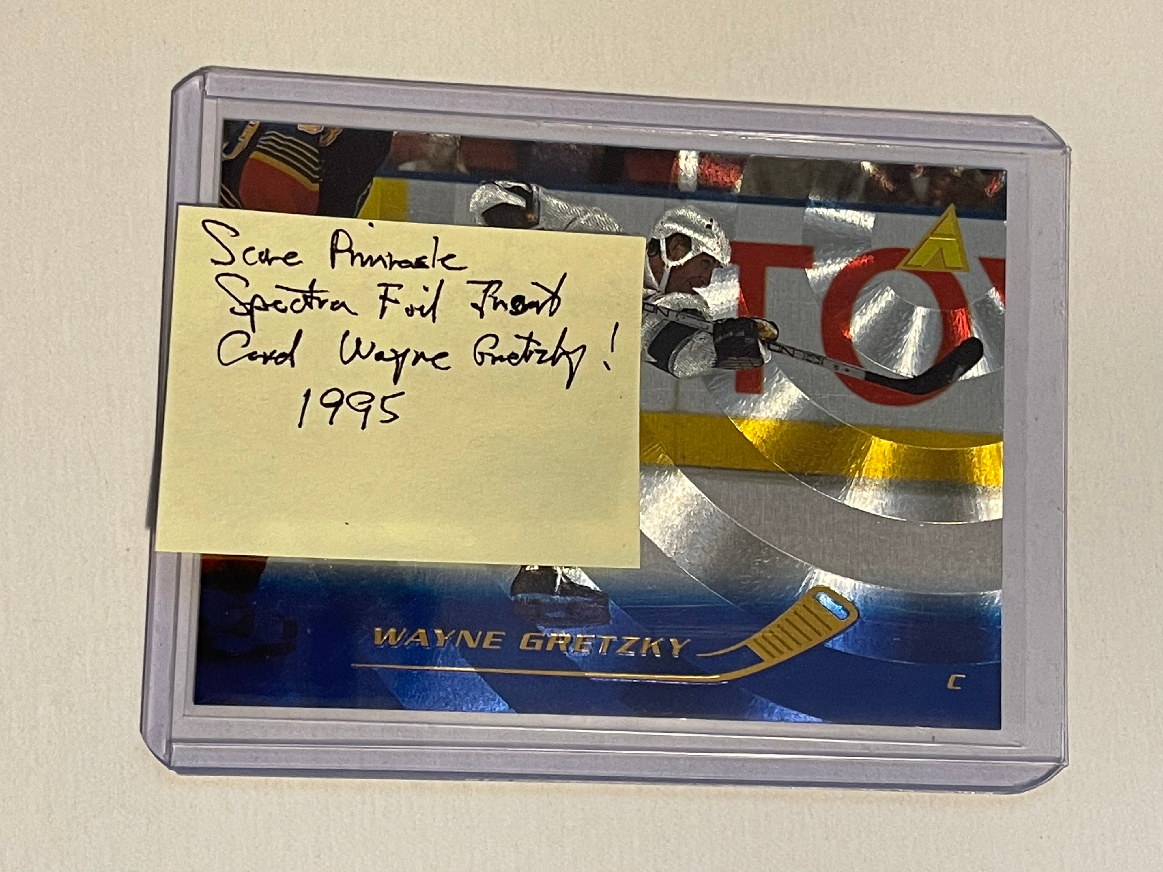 Wayne Gretzky rare pinnacle spectra foil insert hockey card 1995